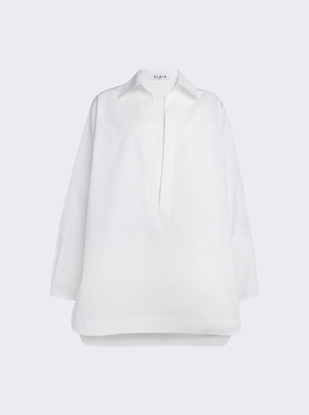 Tunic Shirt Dress White - 1
