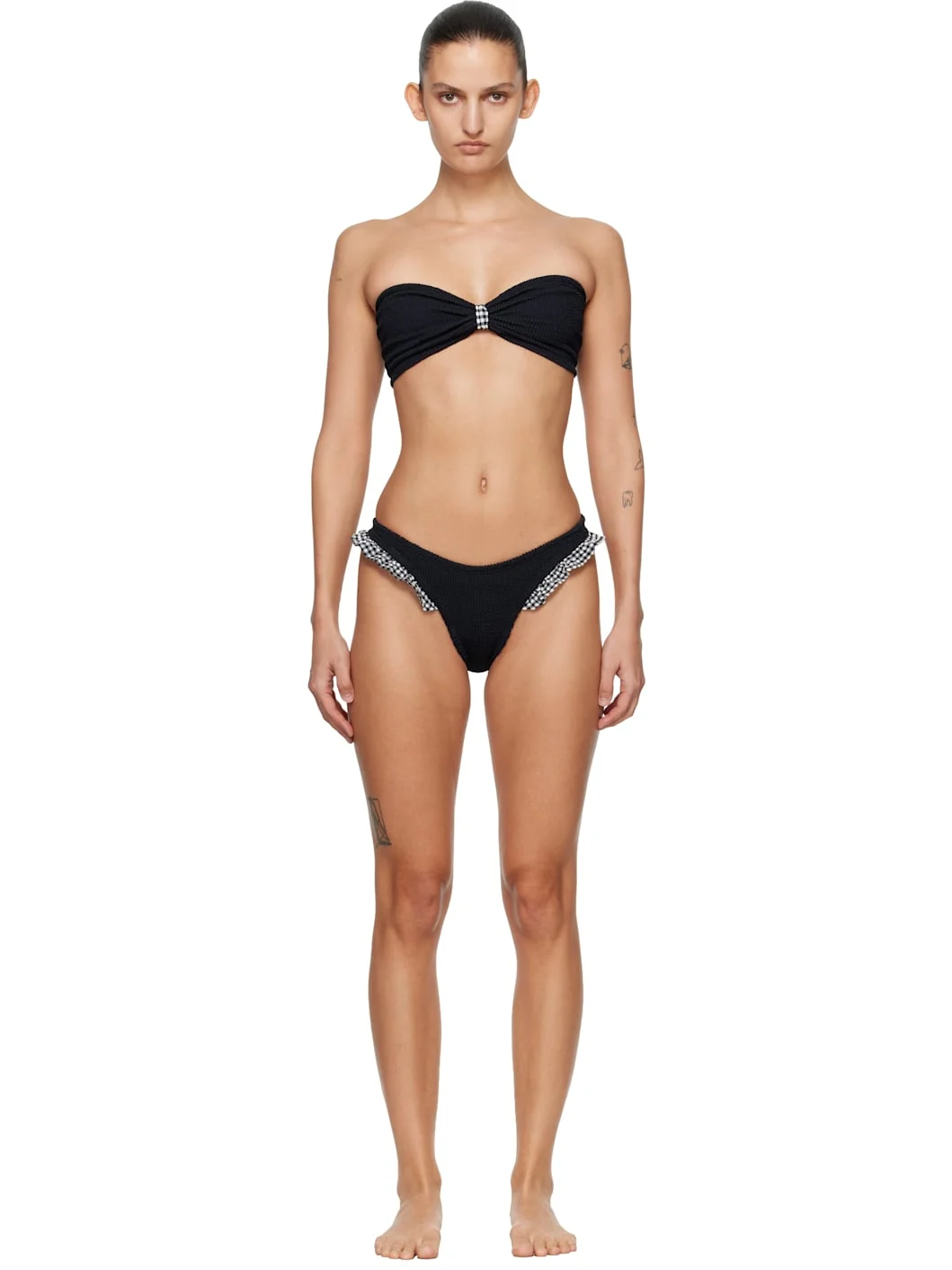 Black Jean Bikini - 1