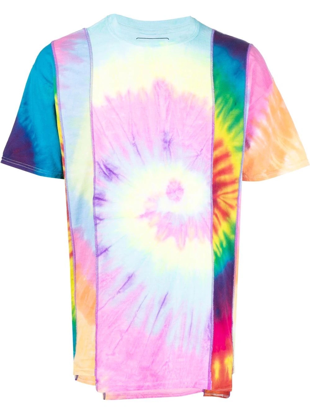 tie-dye patchwork T-shirt - 1