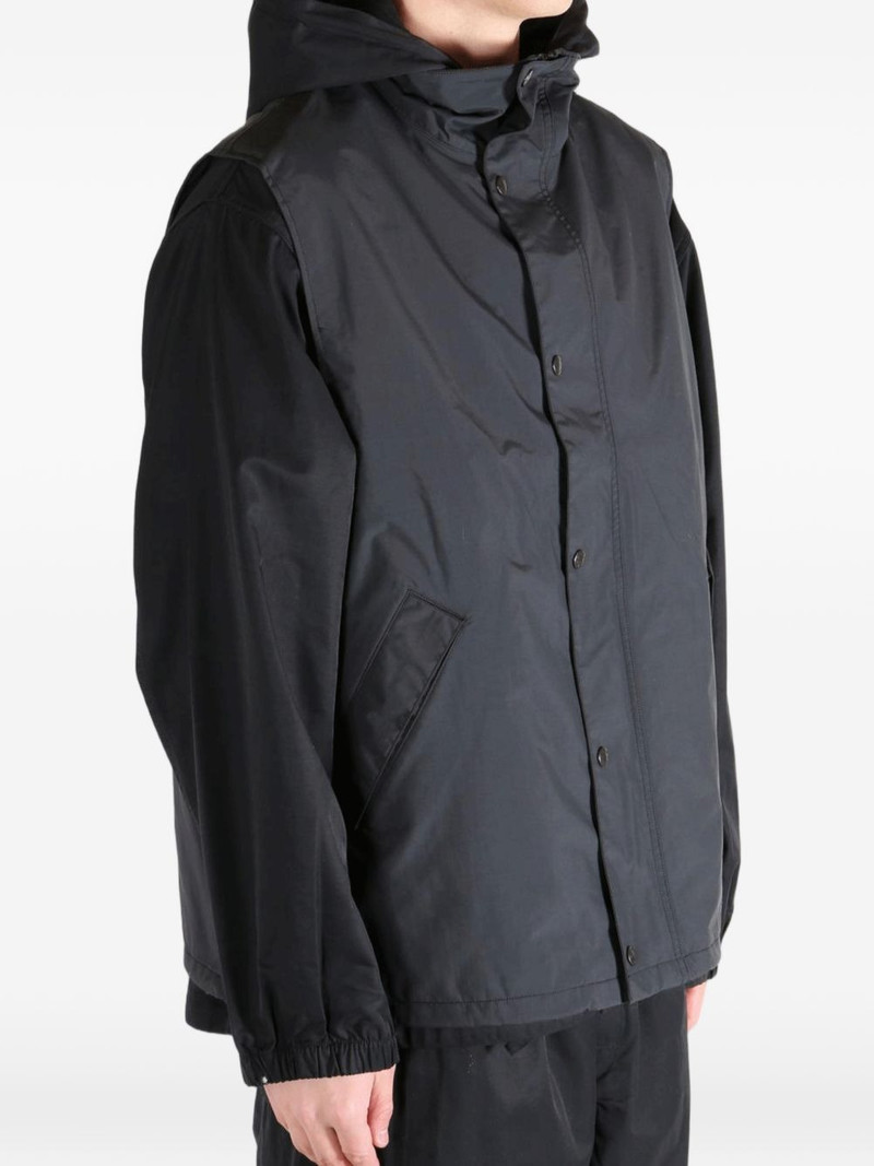 hooded press-stud gilet 4