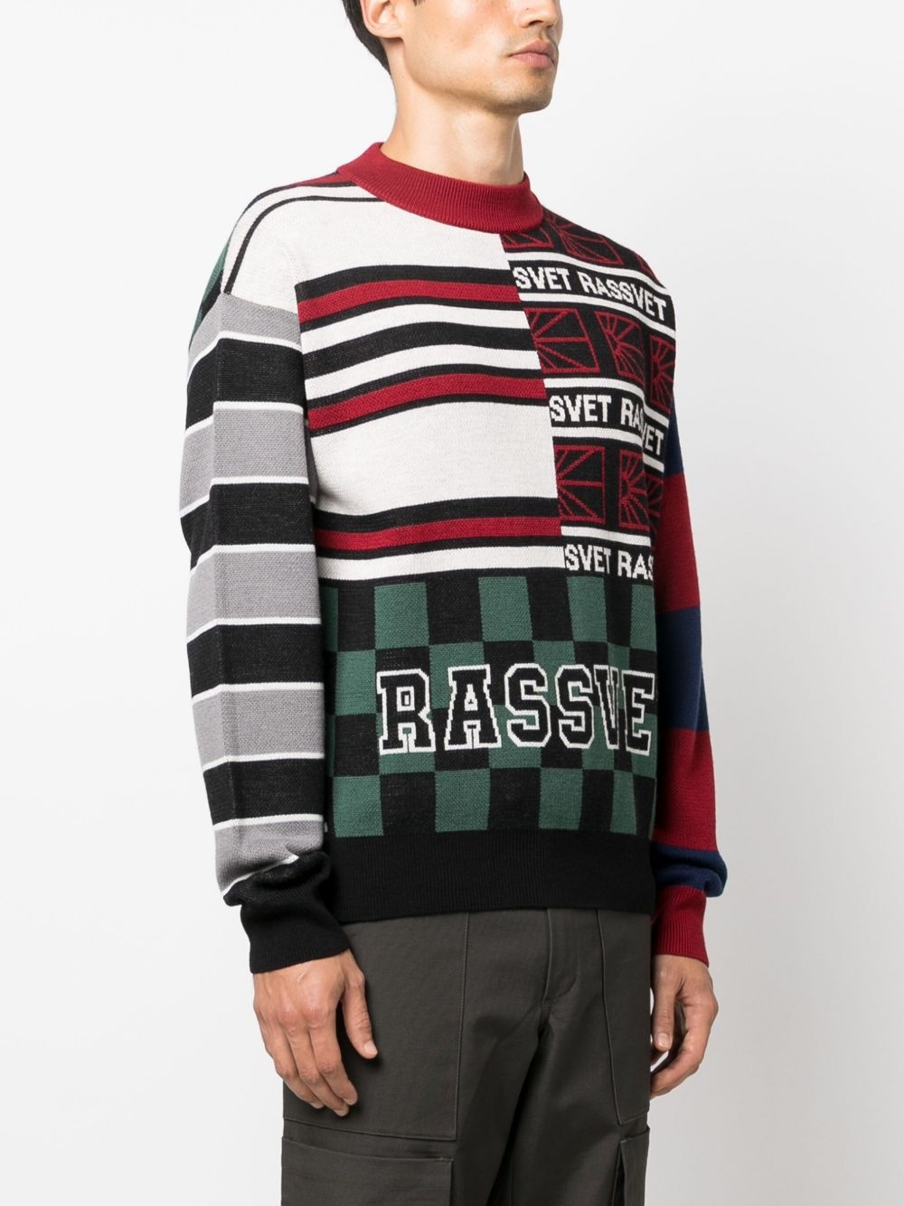 intarsia-knit wool-blend jumper - 3