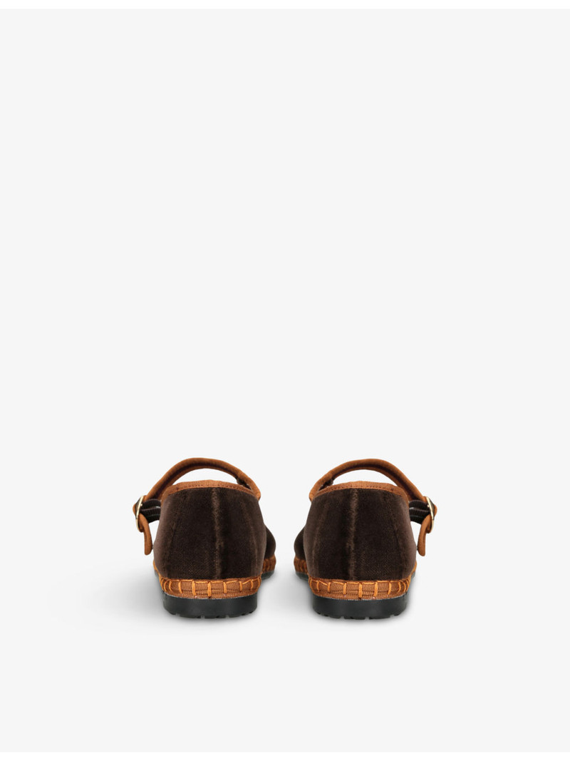 FLABELUS Yoki single-strap cotton Mary Jane flats outlook