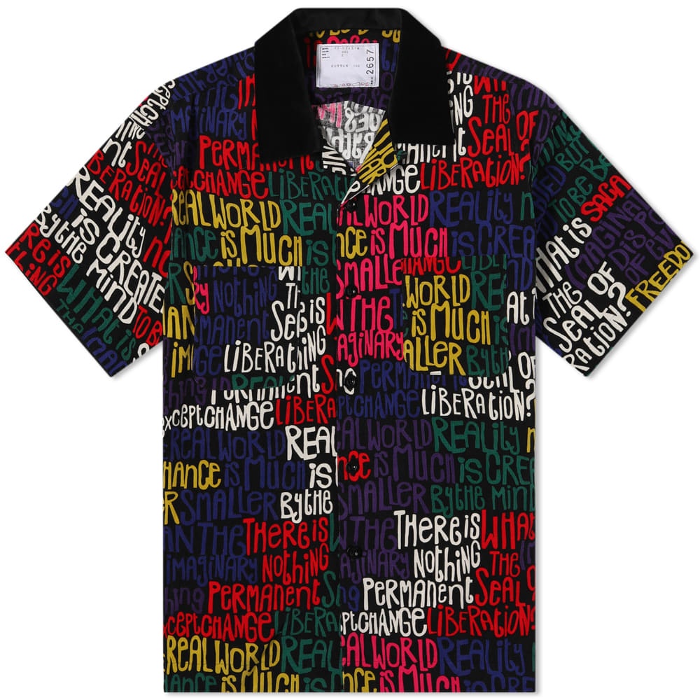 Sacai Message Print Vacation Shirt - 1