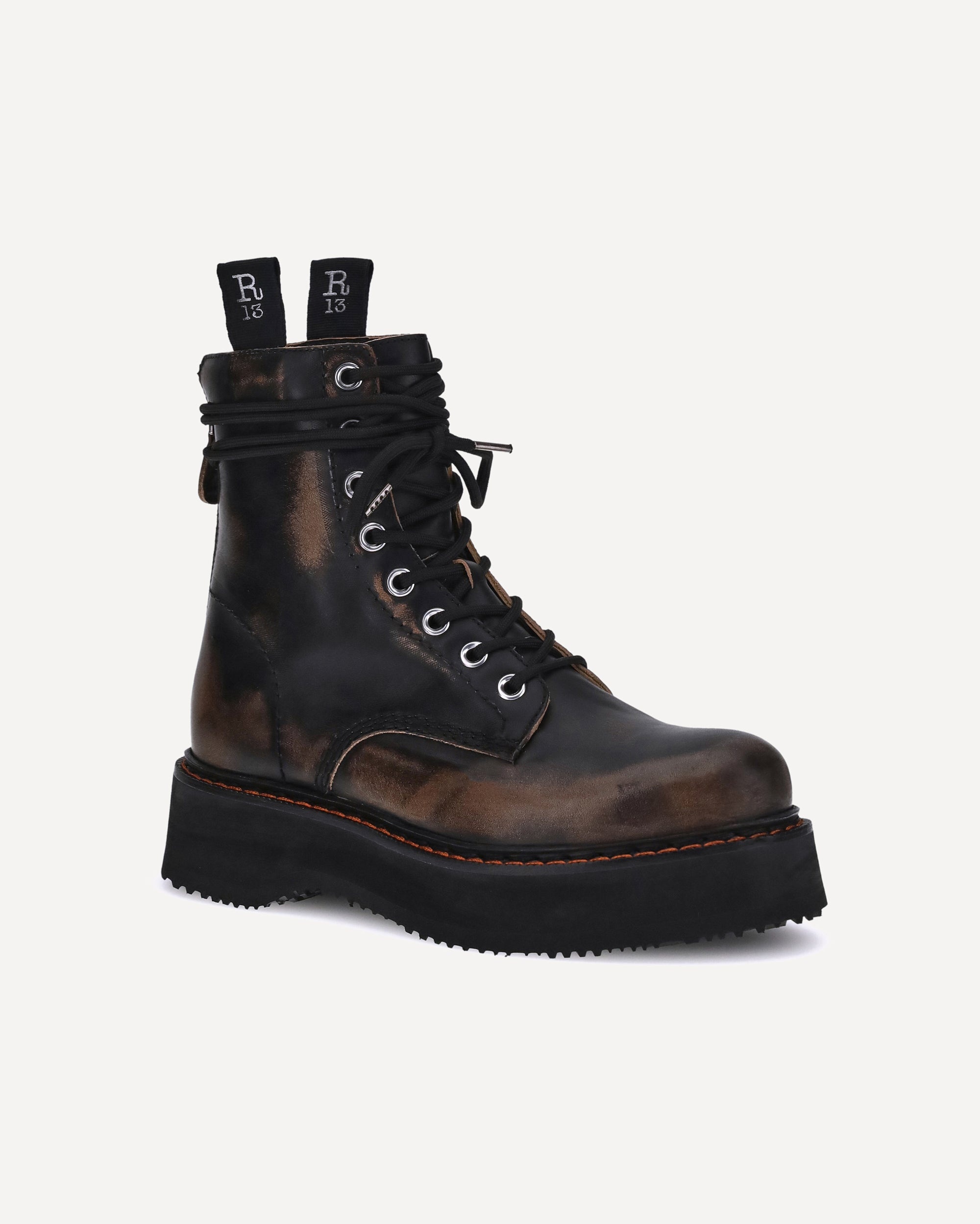 Lace-up Ankle Boots - 2