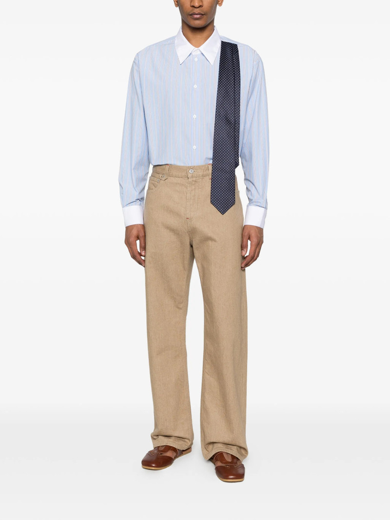 CHARLES JEFFREY LOVERBOY Charles Jeffrey Loverboy Striped Tie Shirt outlook