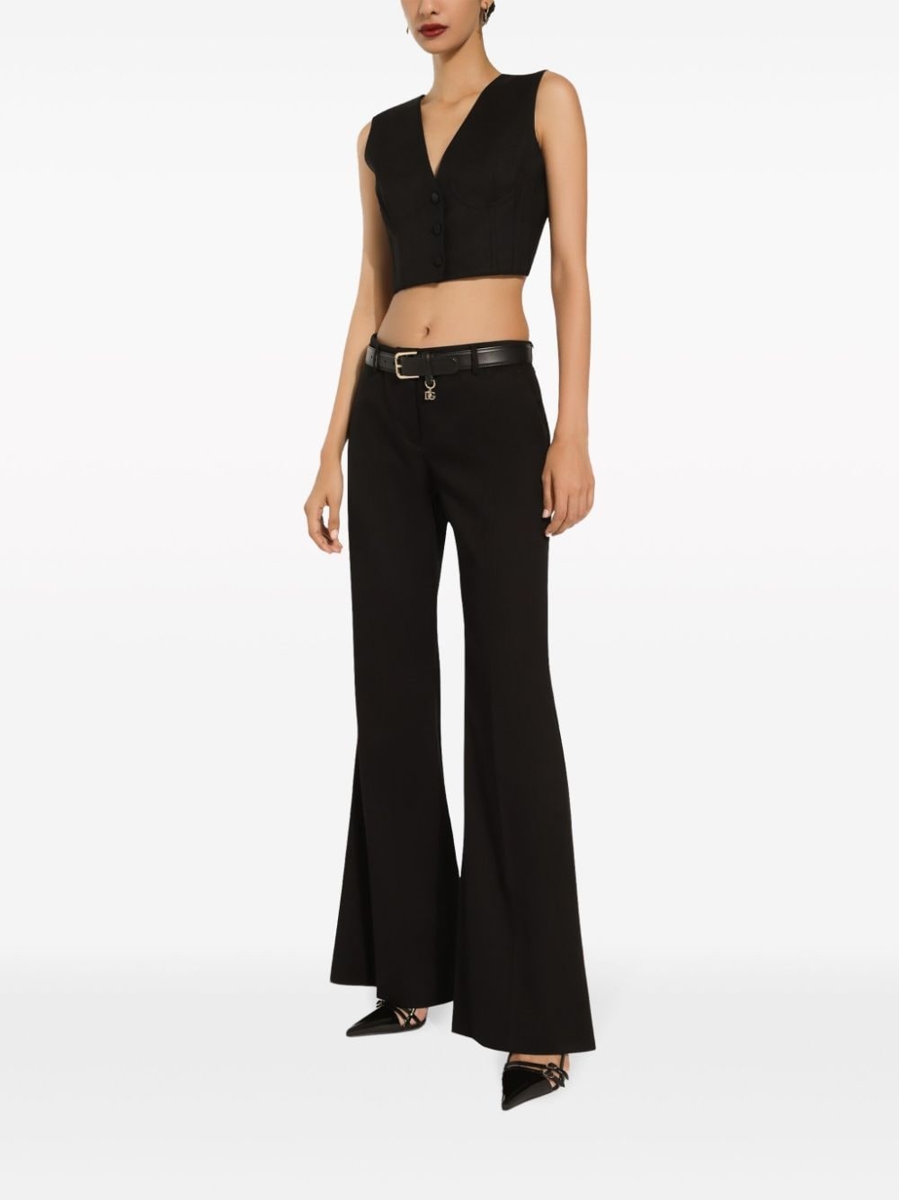 cropped bustier vest - 2
