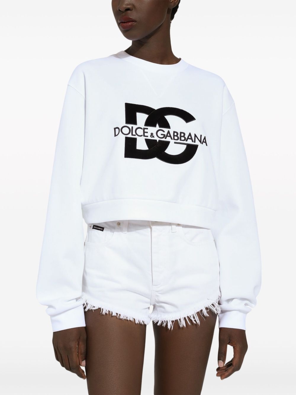 logo-print cotton-blend sweatshirt - 5