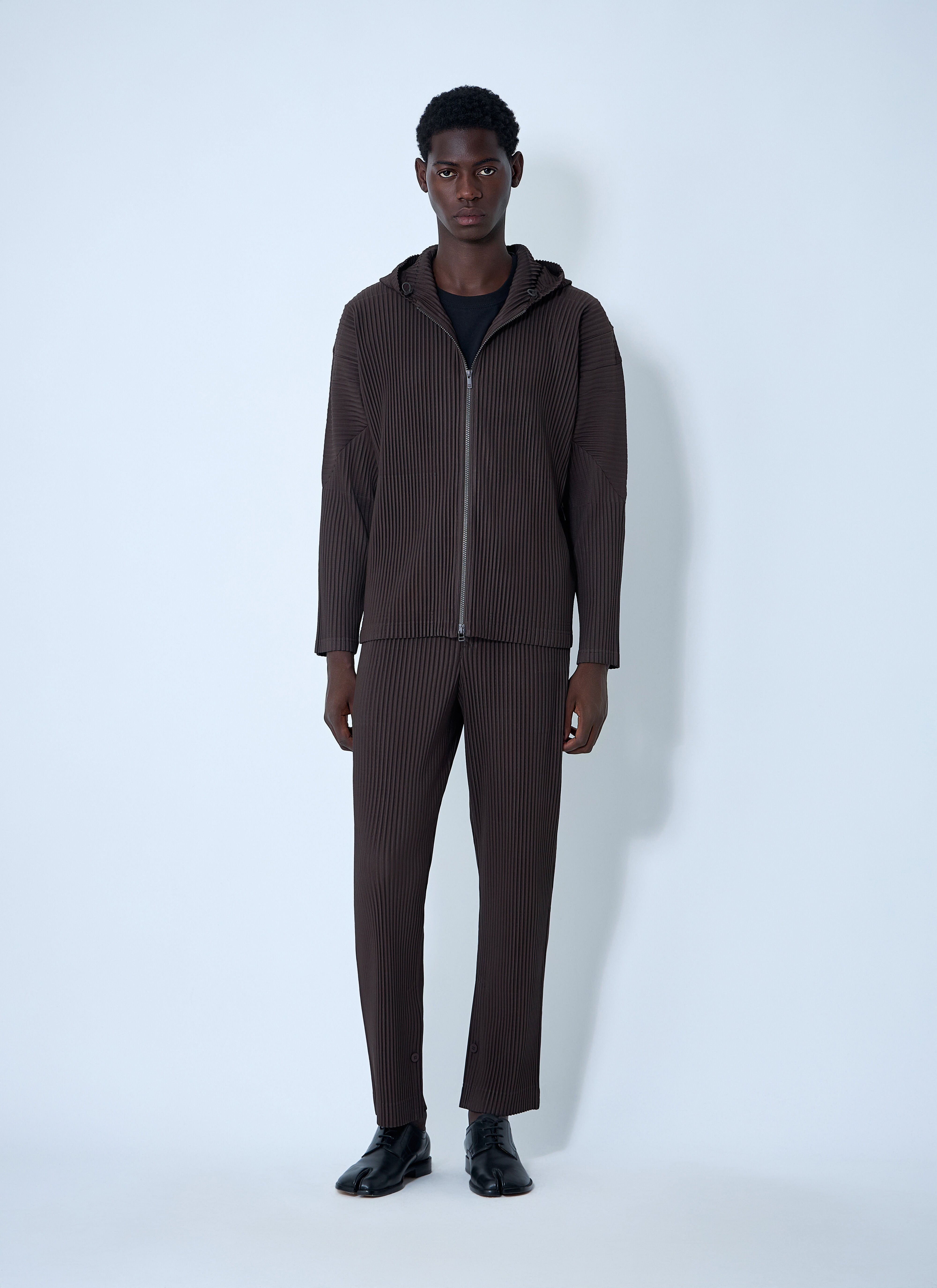 Pleated Hooded Jacket - 2