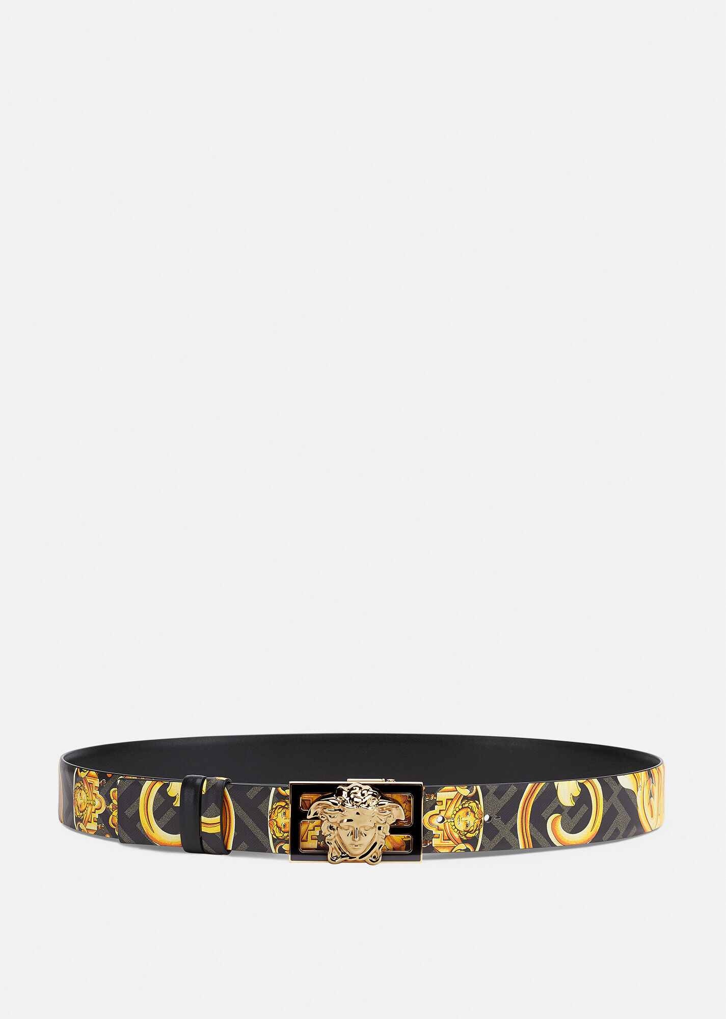 Fendace Gold Baroque Reversible Belt - 1