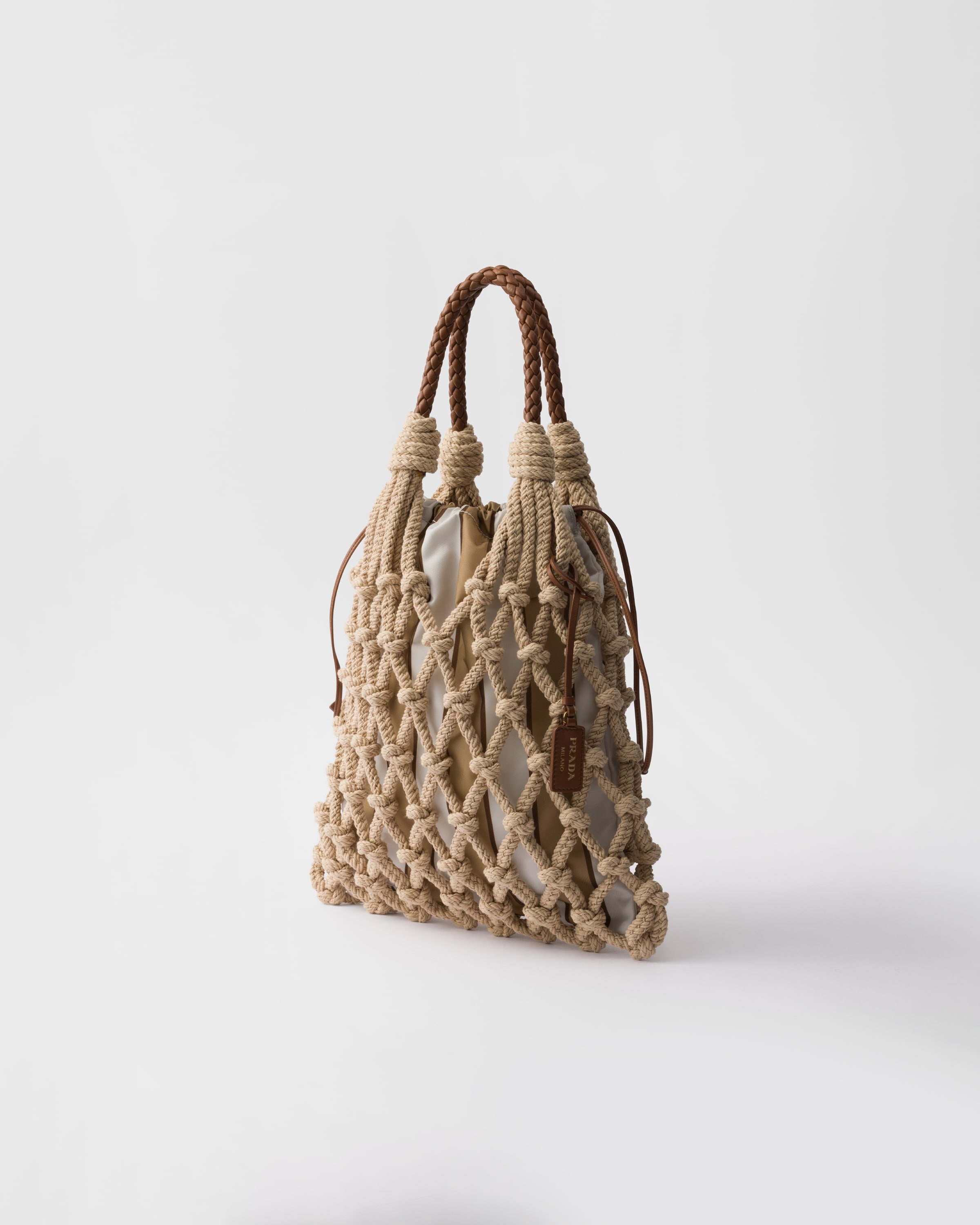 Medium cotton macramé bag - 3