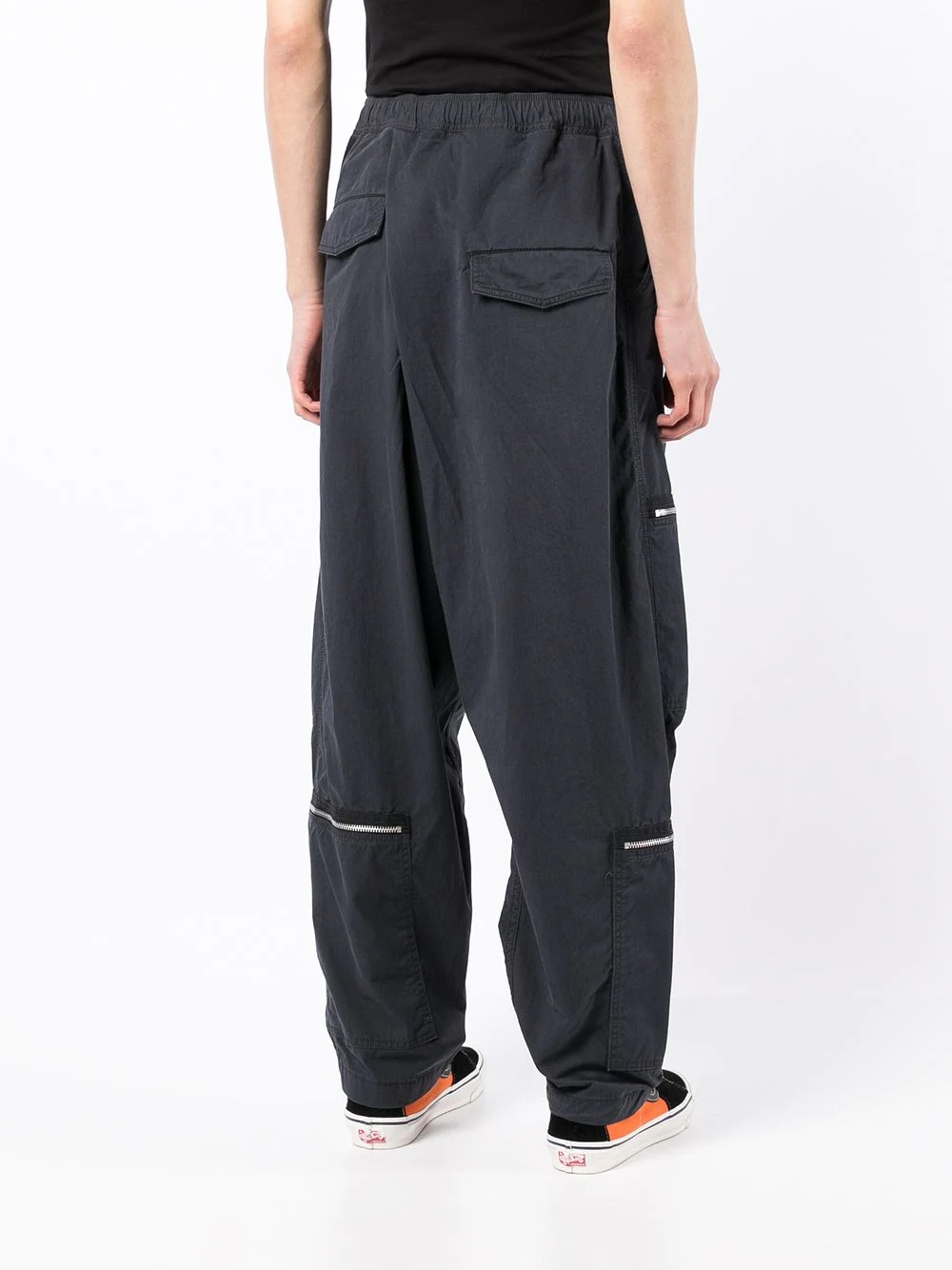 zip-detail trousers - 4