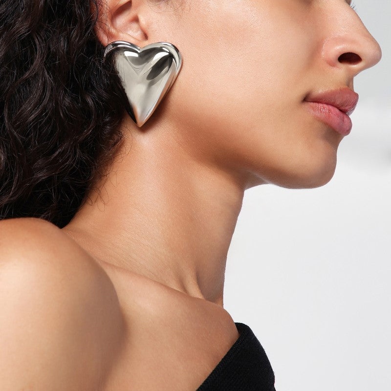 アクセサリーその他 Alaia Le Coeur Bombe silver earrings Alaïa Alaia Le Coeur Bombe Silver Earrings Women | luosophy