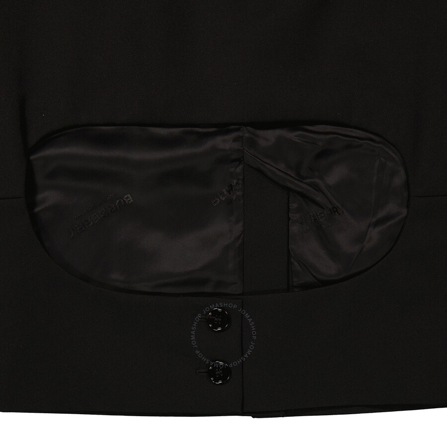 Burberry Ladies Black Step-through High-waisted Skirt - 7