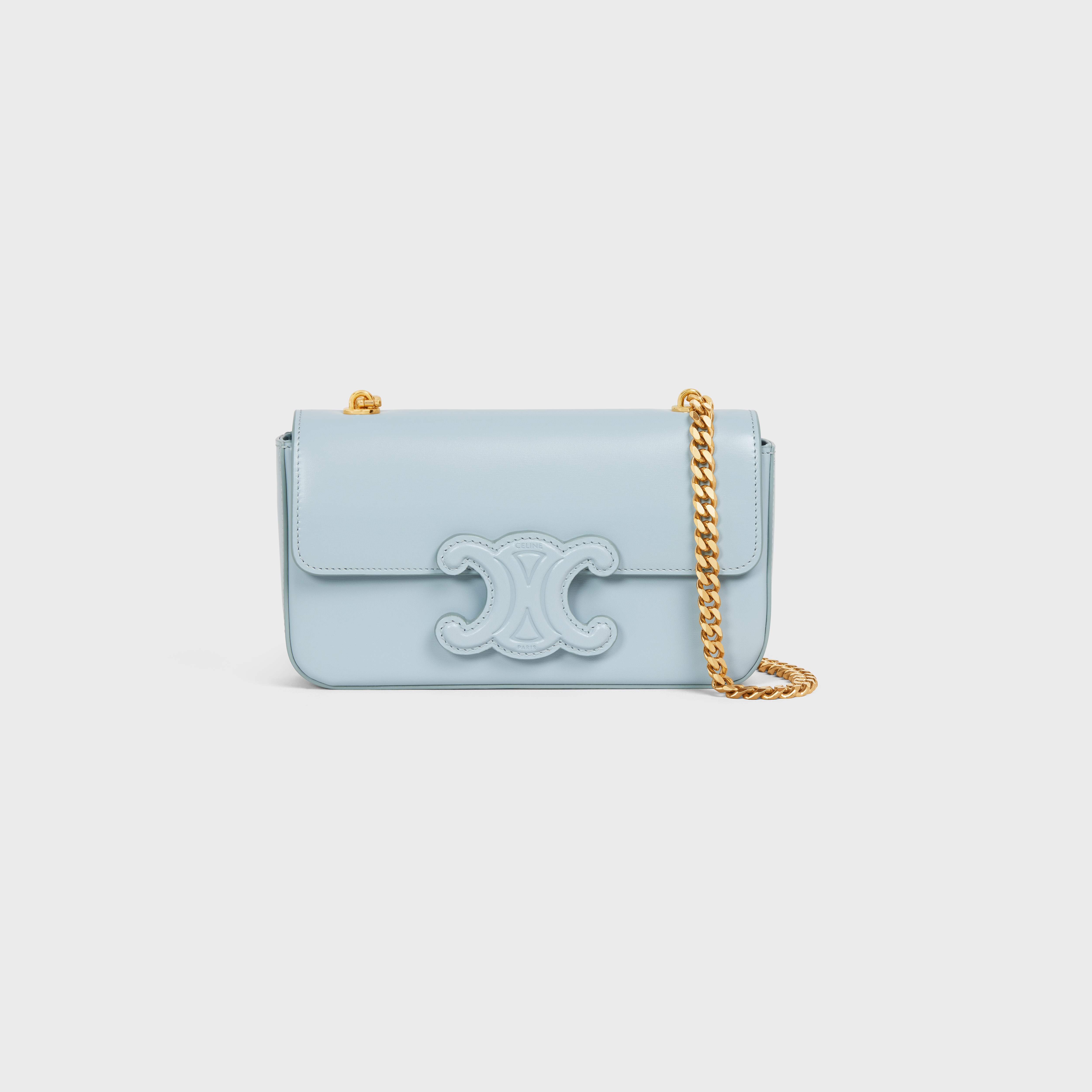 CHAIN SHOULDER BAG CUIR TRIOMPHE in shiny calfskin - 1