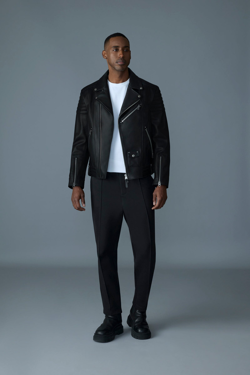 MACKAGE Kenneth Leather Perfecto Biker Jacket outlook