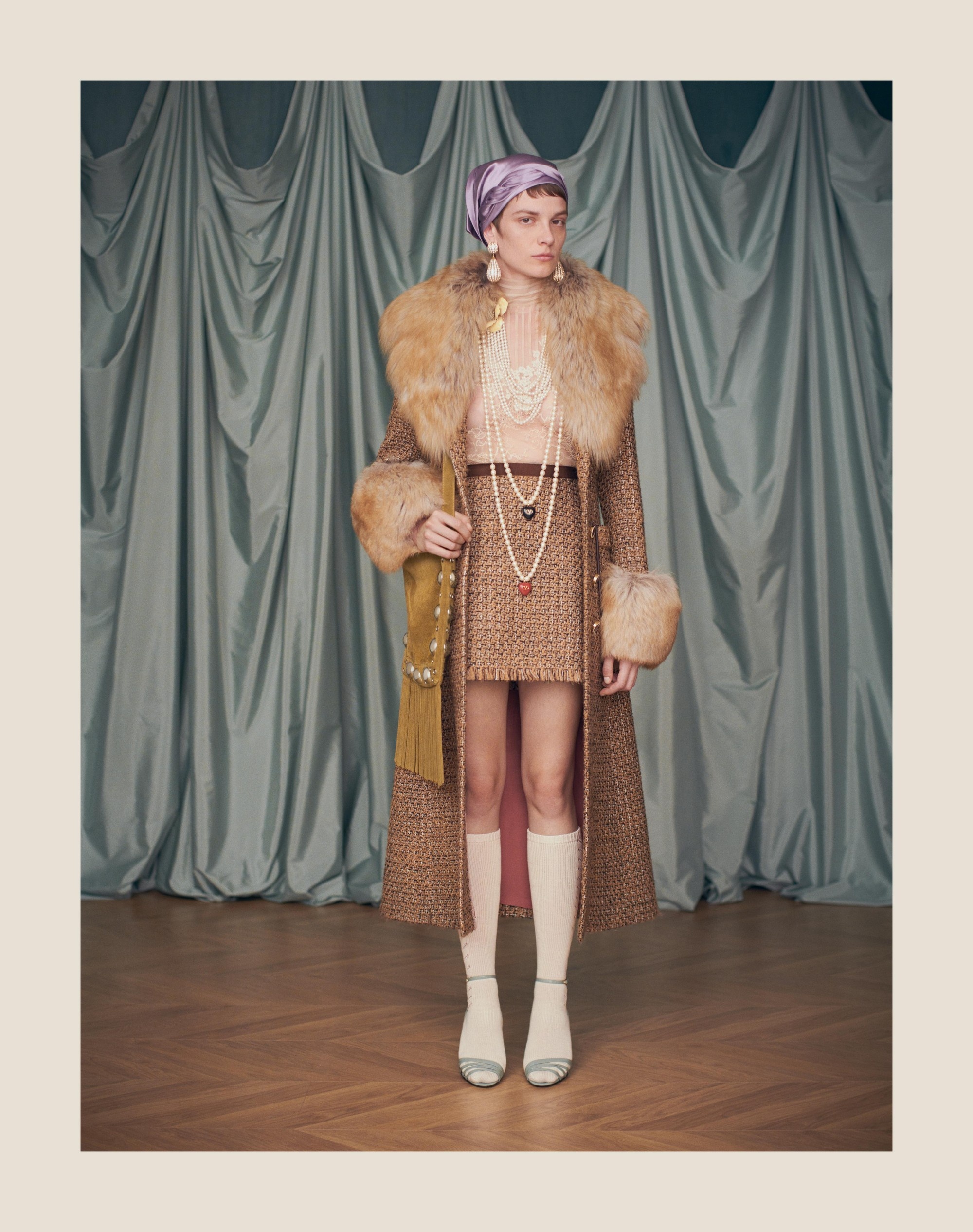FANTASY TWEED SKIRT - 8