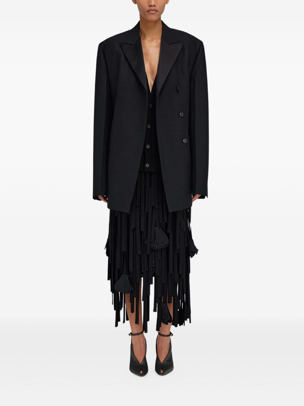 satin-lapel tuxedo jacket - 2