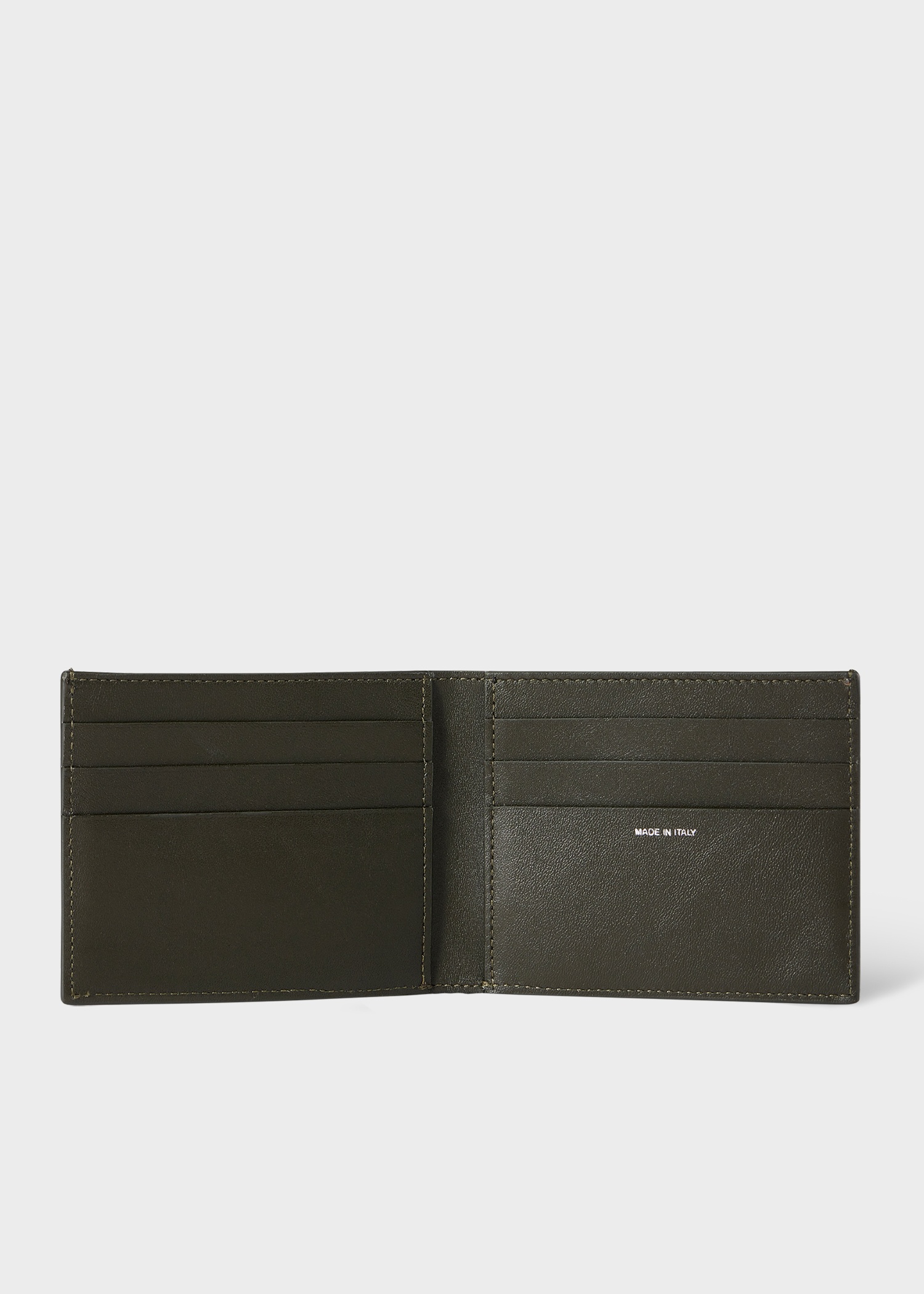 Leather 'Seasonal Stripe' Compact Billfold Wallet - 3