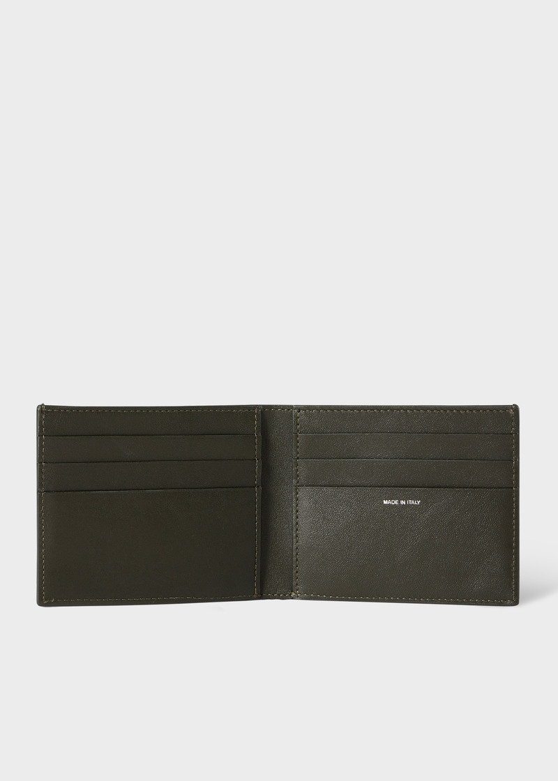 Leather 'Seasonal Stripe' Compact Billfold Wallet 3