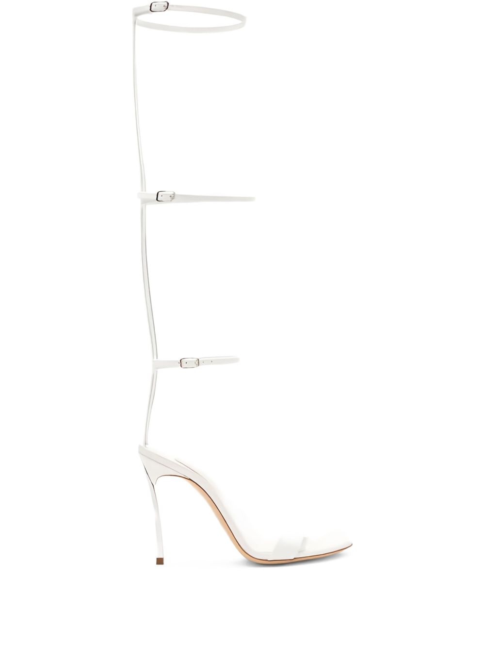 100mm strapped heel sandals - 1