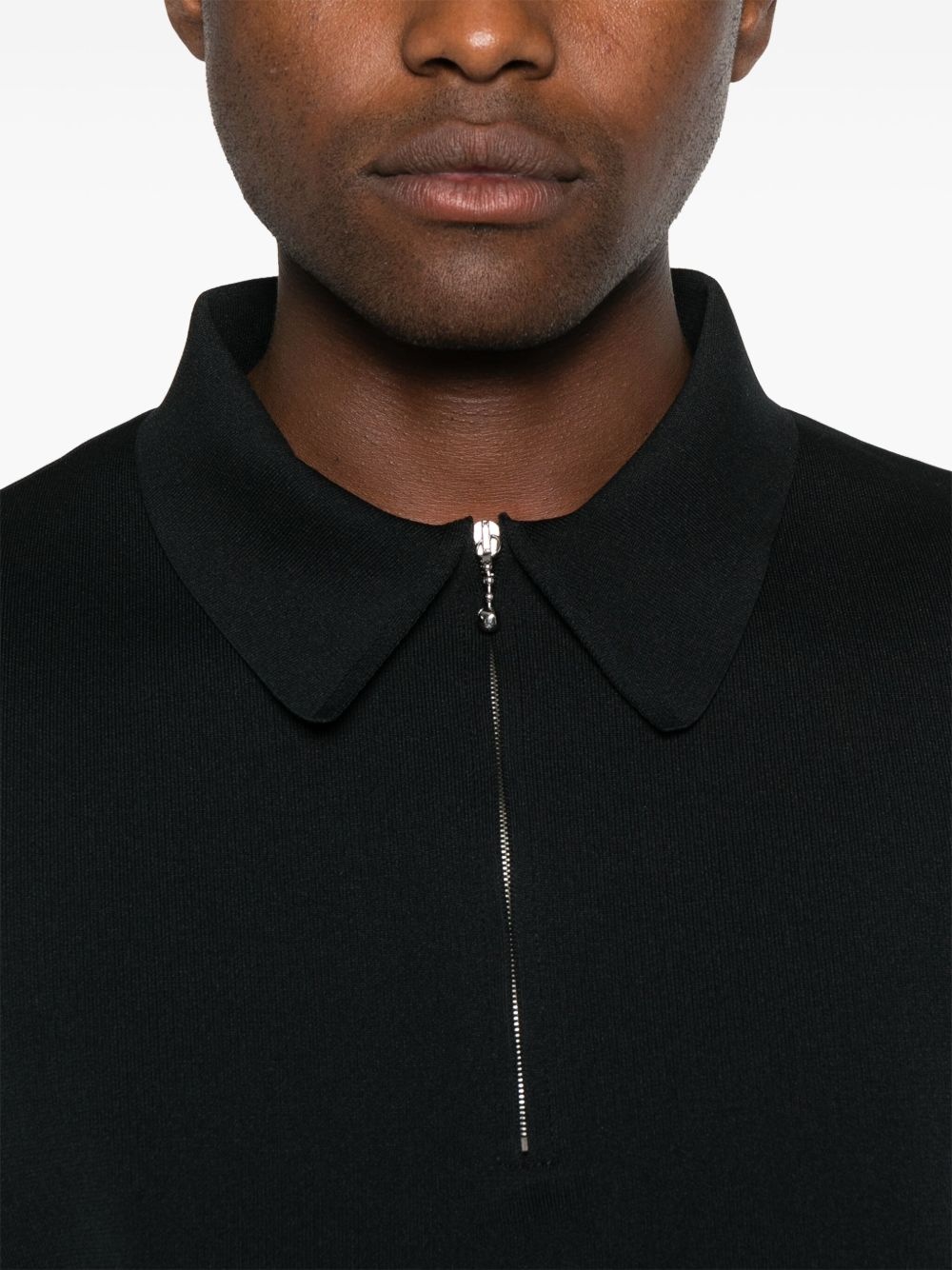 short-zip T-shirt - 4