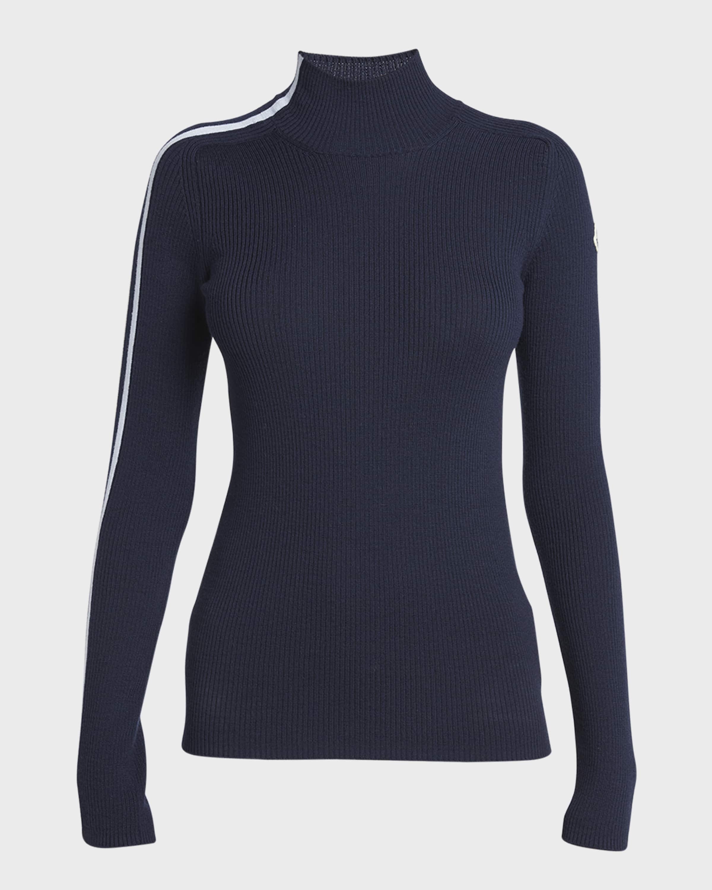 Virgin Wool Turtleneck Sweater - 1