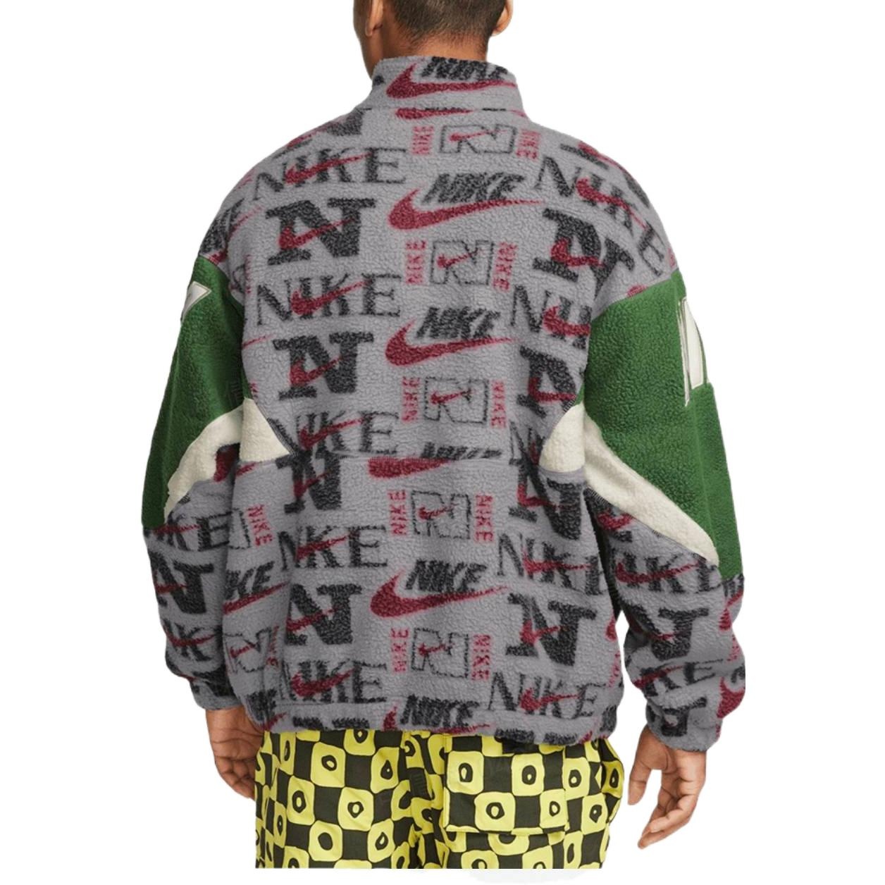 Nike Half-Zip logo fleece top 'Grey Green' DM4961-012 - 4