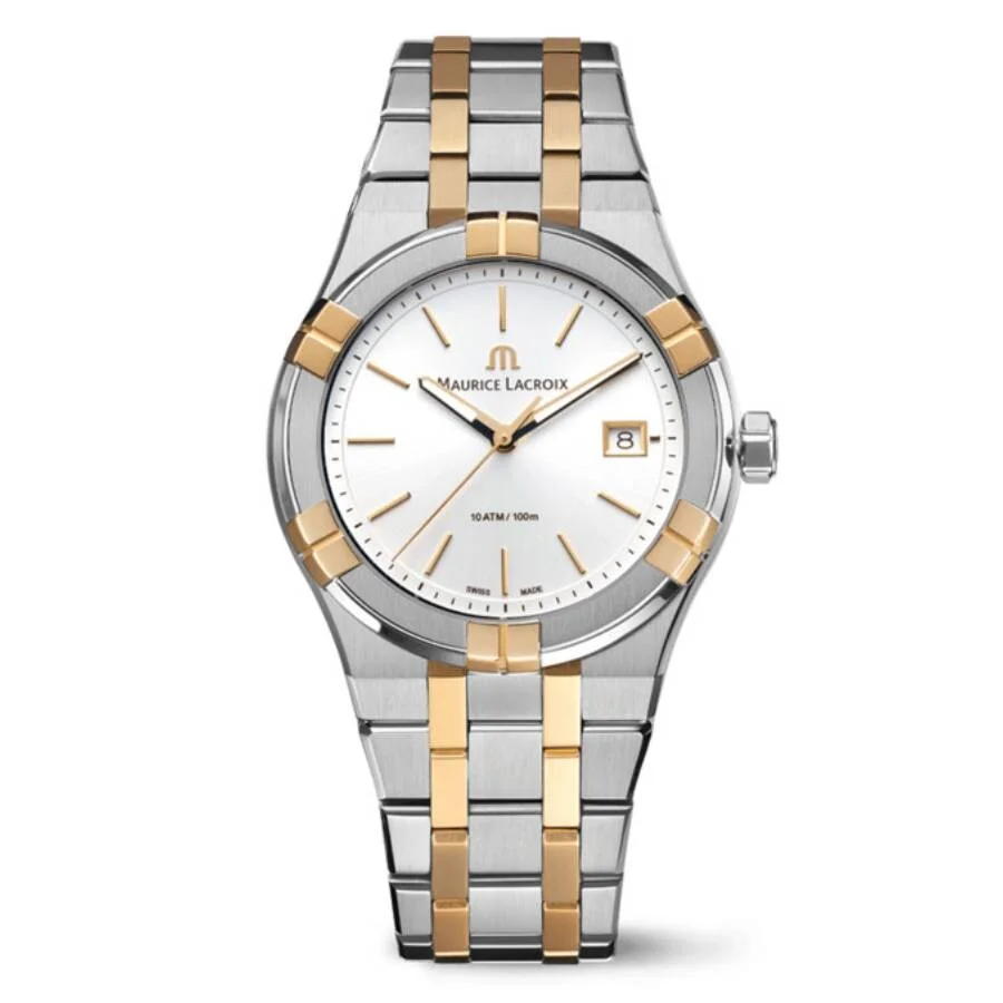 Open Box - Maurice Lacroix Aikon Quartz White Dial Ladies Watch AI1108-PVP02-130-1 - 1