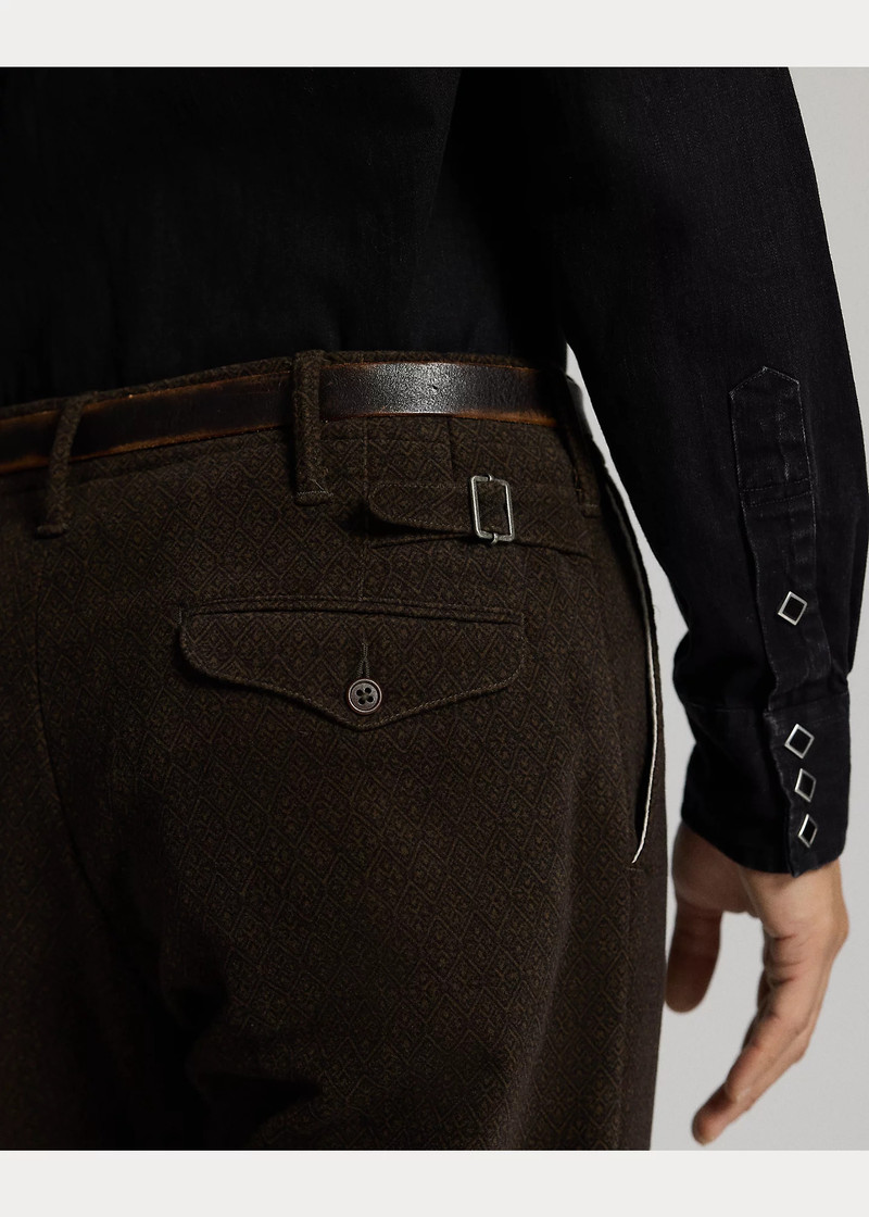 Diamond-Print Moleskin Officer’s Pant 6
