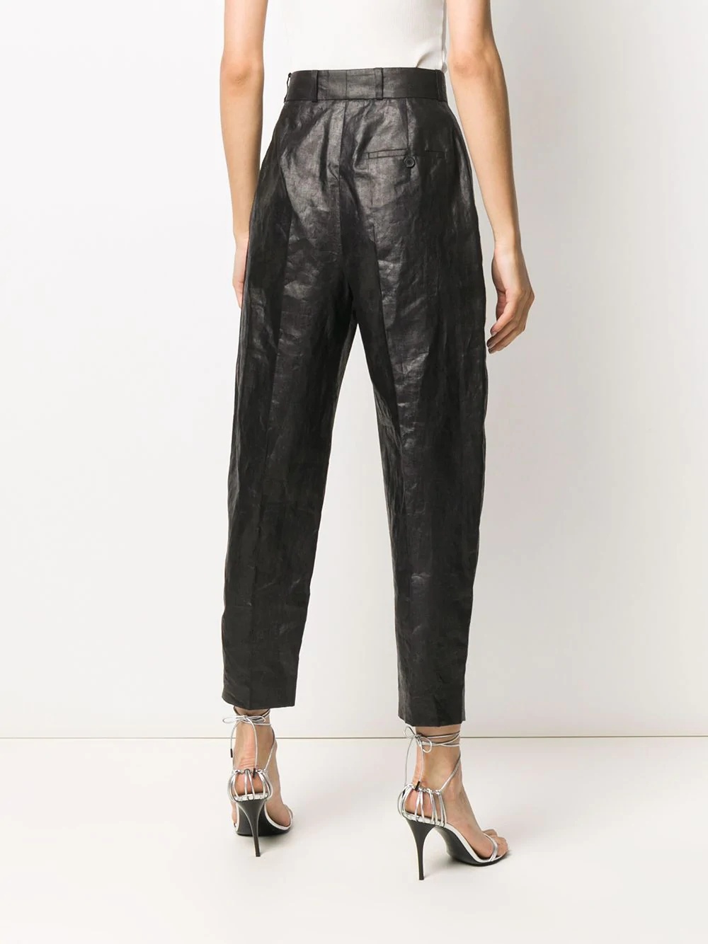 cropped tapered trousers - 4