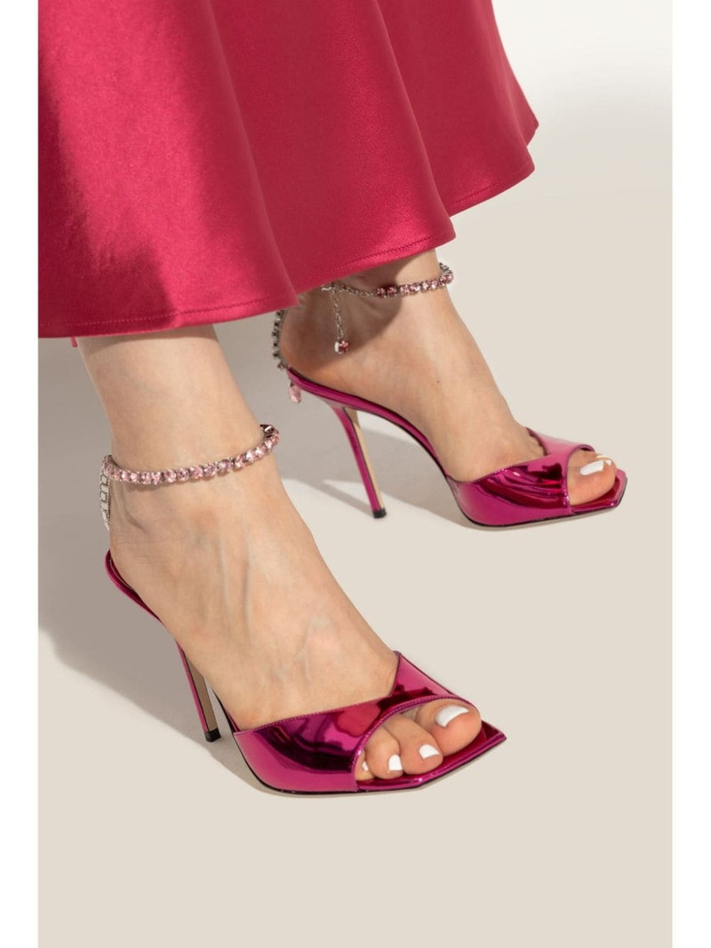 JIMMY CHOO Saeda 100mm sandals outlook