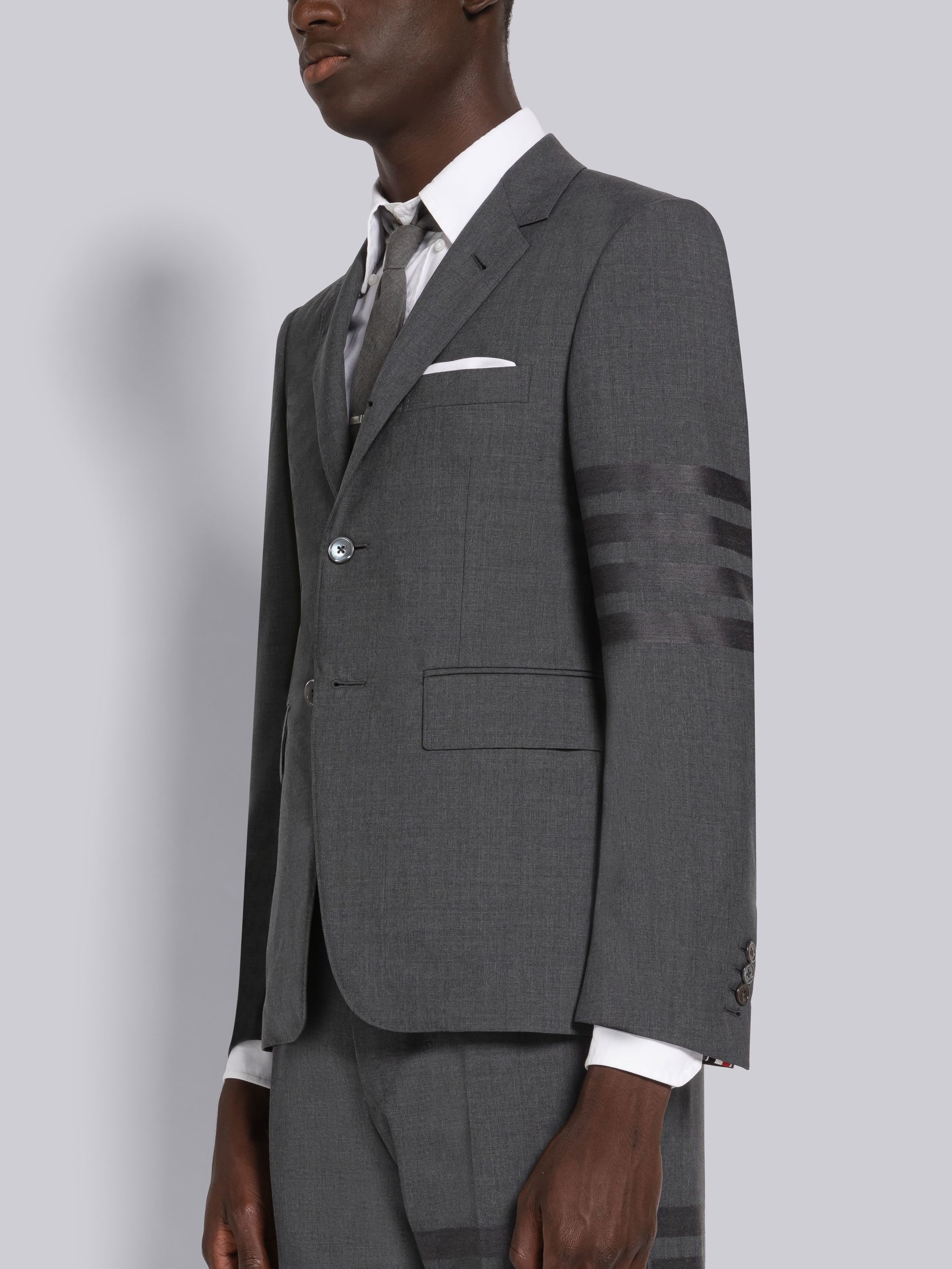 PLAIN WEAVE SUITING 4-BAR CLASSIC SPORT COAT - 2