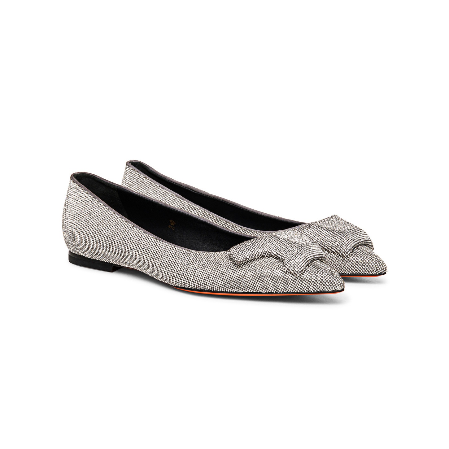 Women’s silver strass ballet flat - 2