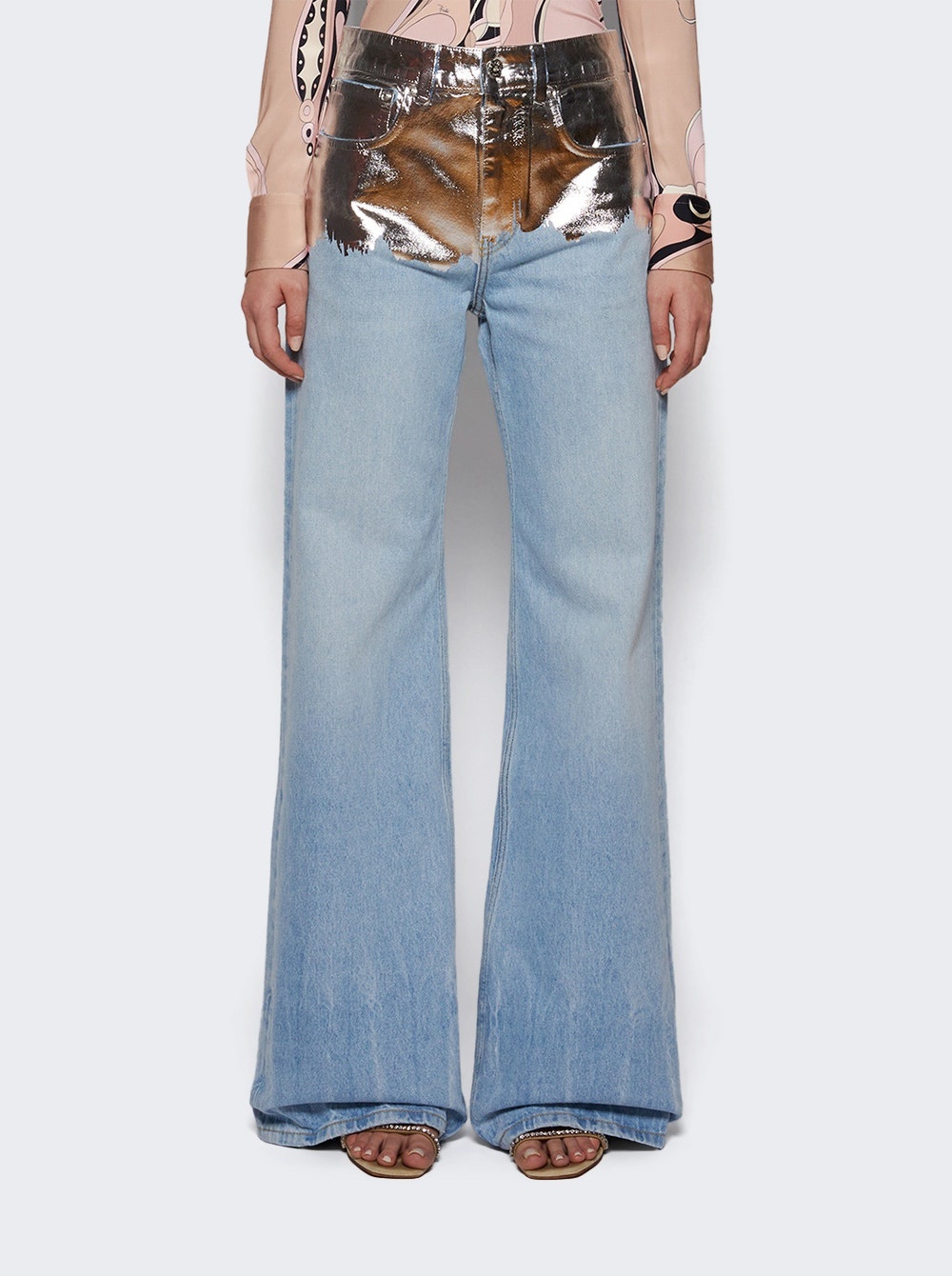 Pantalon Straight Pants Light Blue Denim - 2