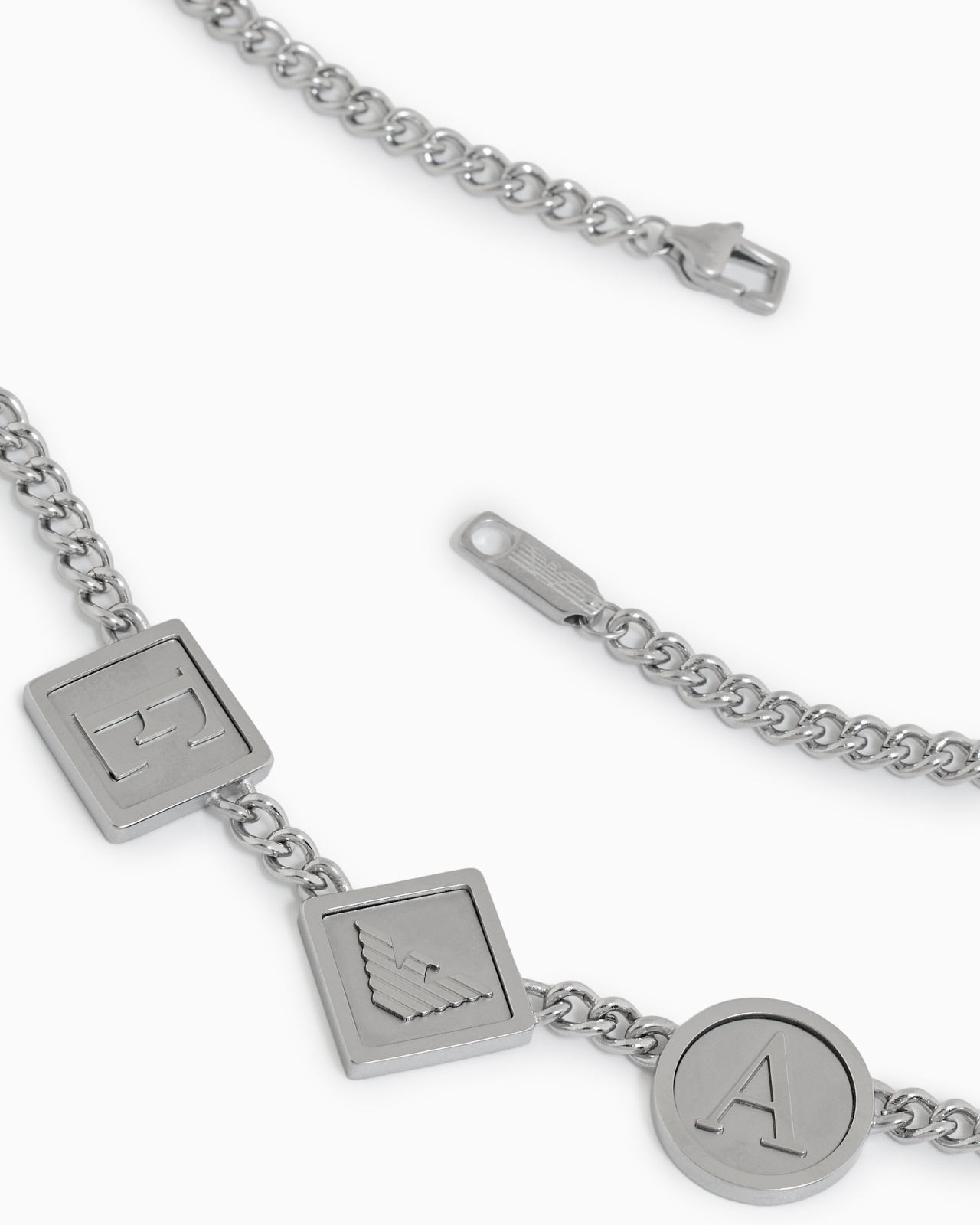 STAINLESS STEEL STATION NECKLACE - 3