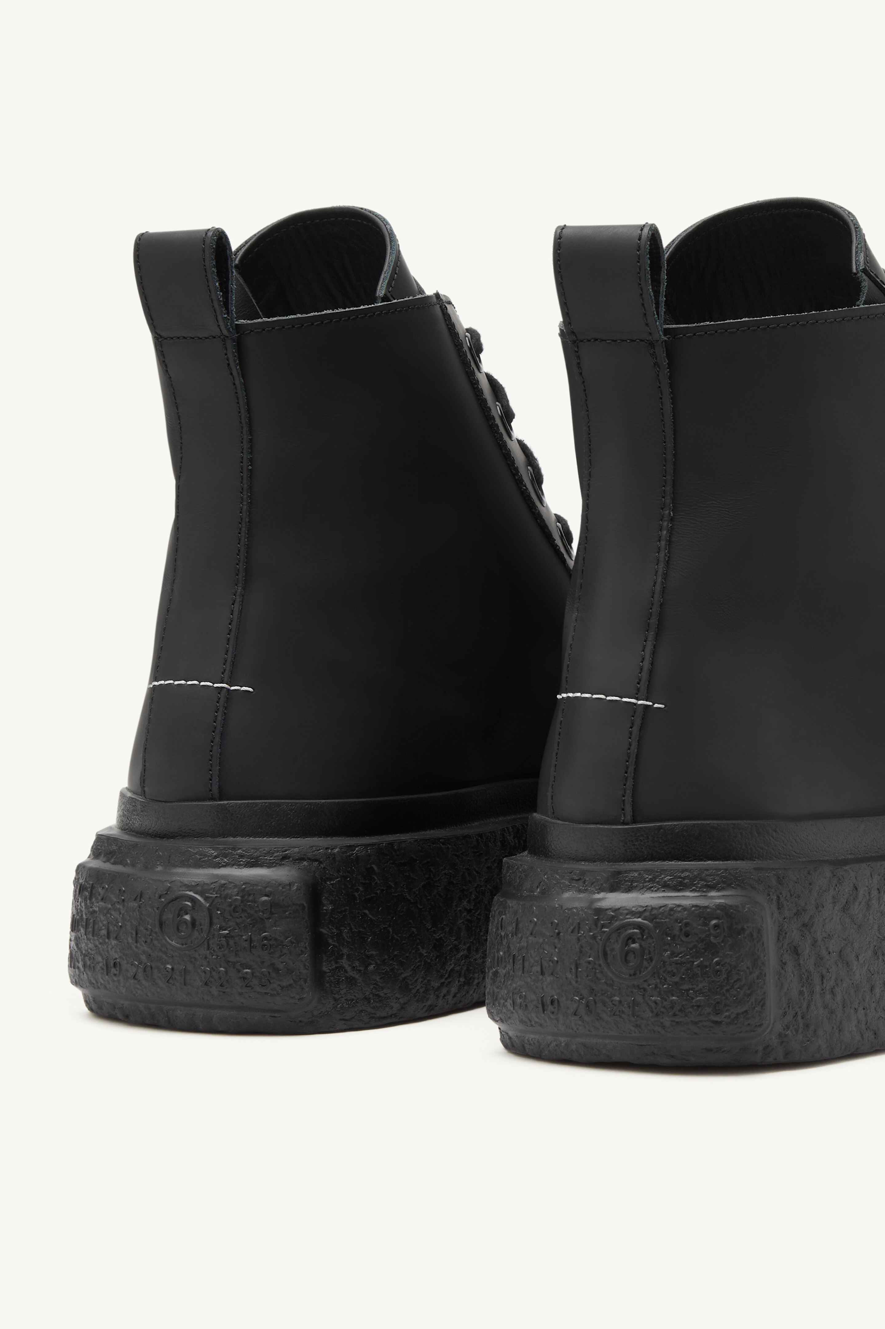 Lace-up Leather Sneakers - 4