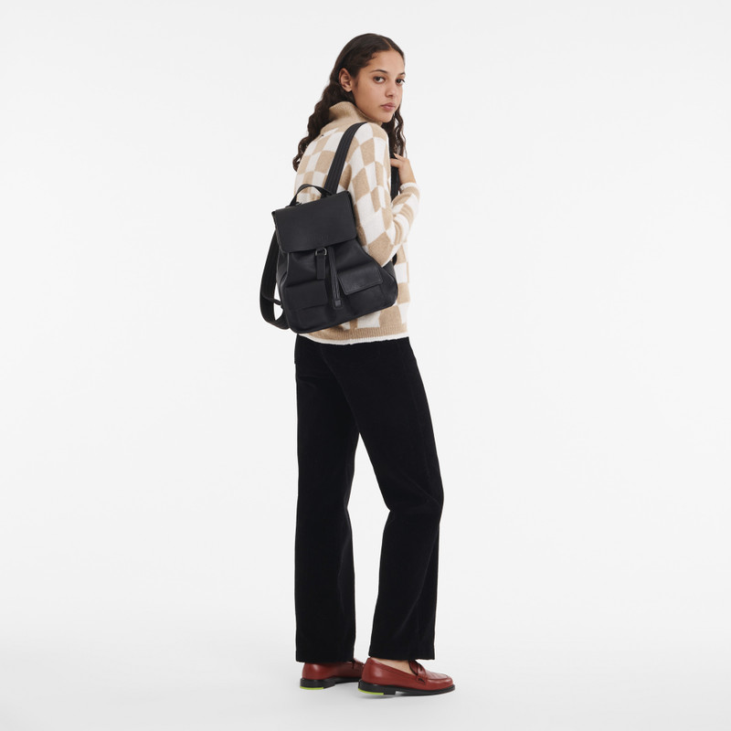 Longchamp Longchamp 3D S Backpack Black - Leather outlook