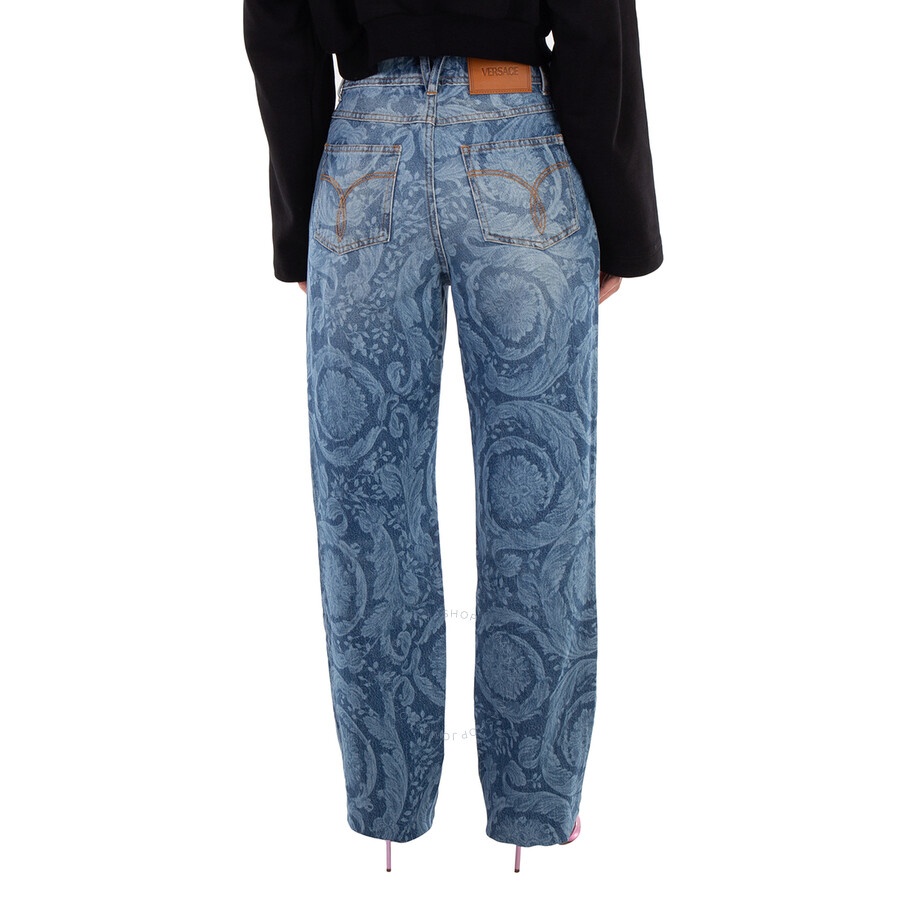 Versace Barocco Straight-Leg Denim Jeans - 6
