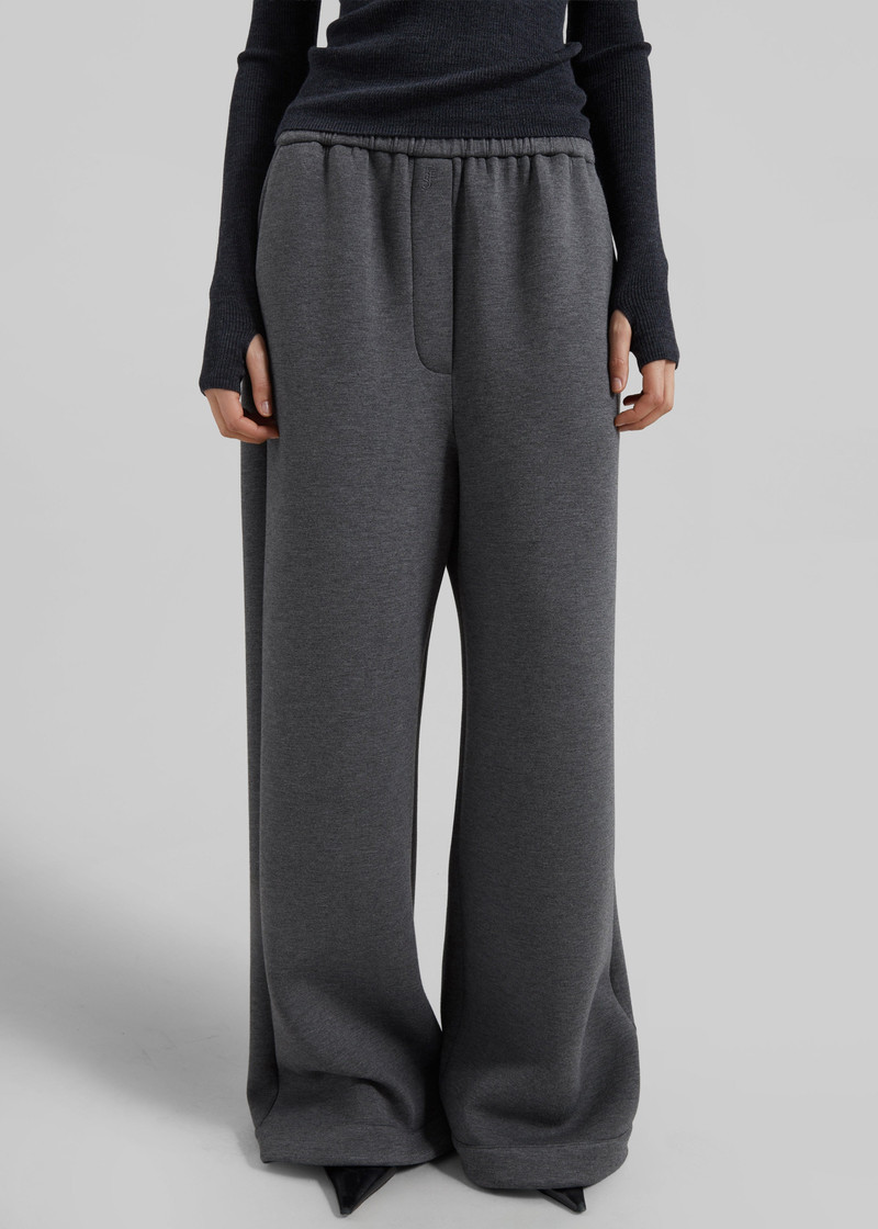 Mirca Neoprene Elastic Pants - Dark Grey 6