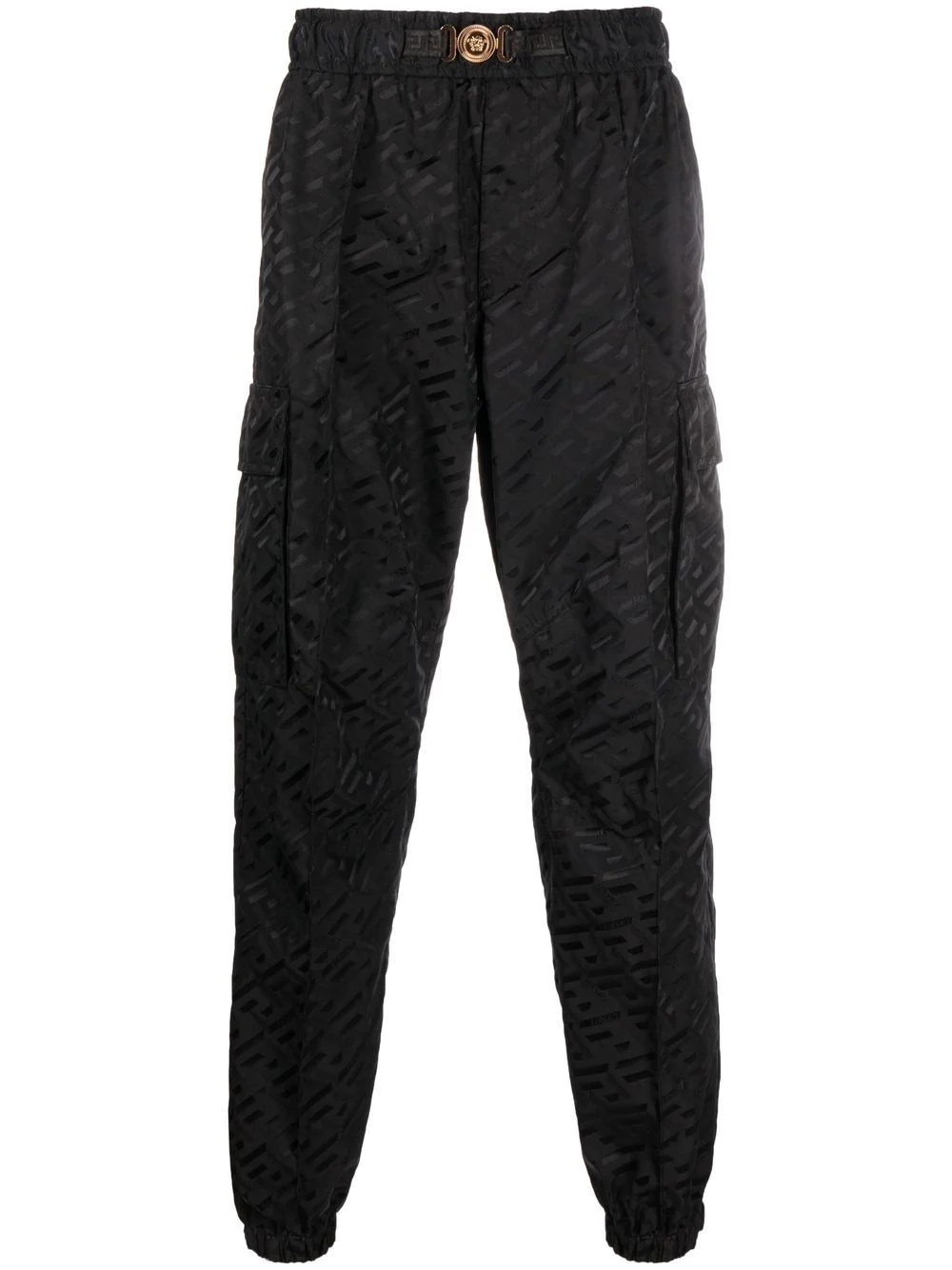 logo-jacquard track pants - 1