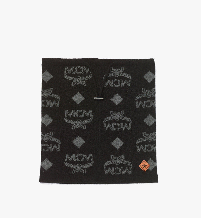 Neck Warmer in Monogram Wool Jacquard 3