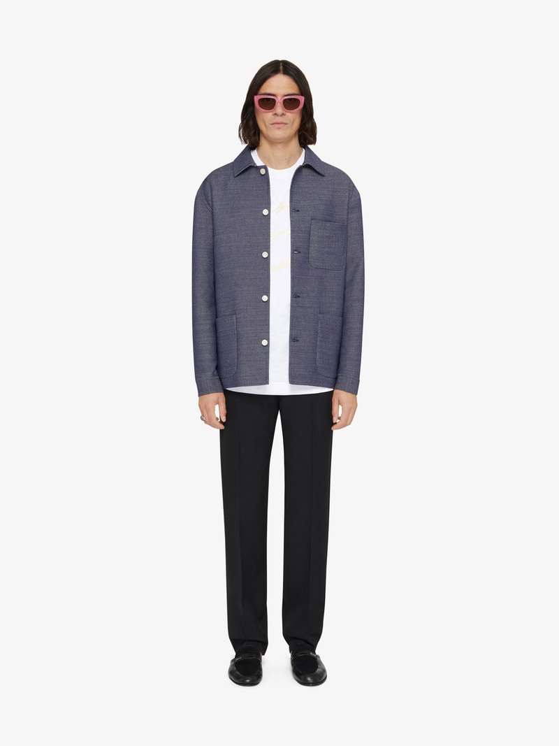 Givenchy OVERSHIRT IN DOUBLE FACE DENIM outlook