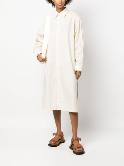 Lemaire long-sleeve cotton shirt dress outlook