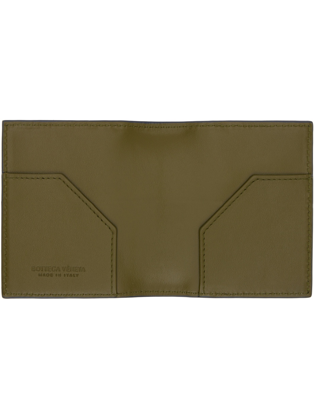 Gray Intrecciato Bill Card Holder - 3