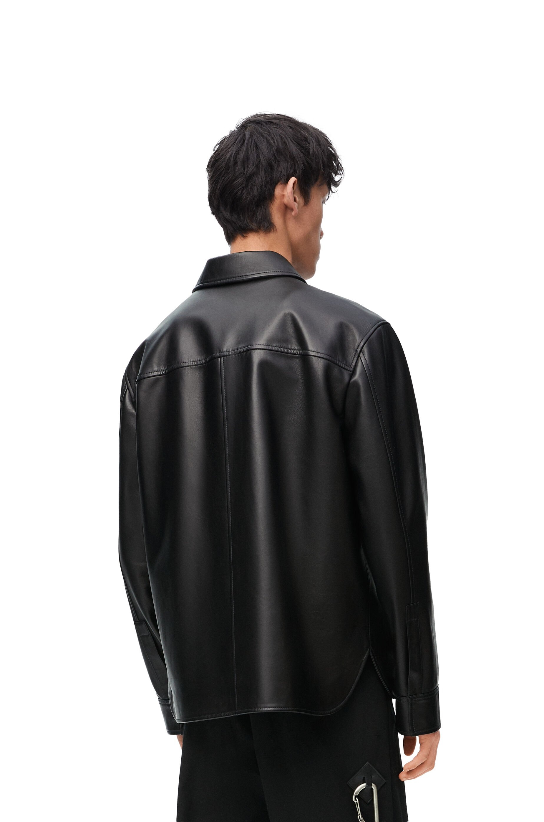 Overshirt in nappa lambskin - 4