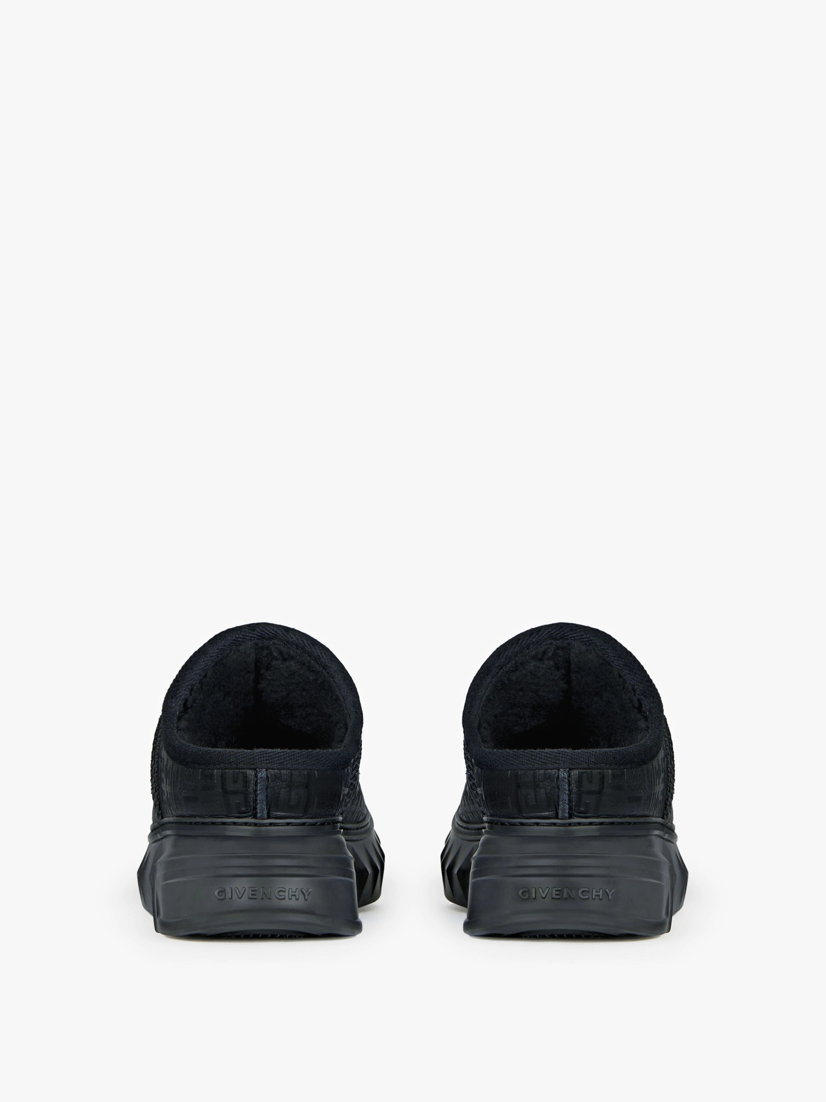 WINTER MALLOW MULES IN 4G LEATHER AND FAUX FUR - 7