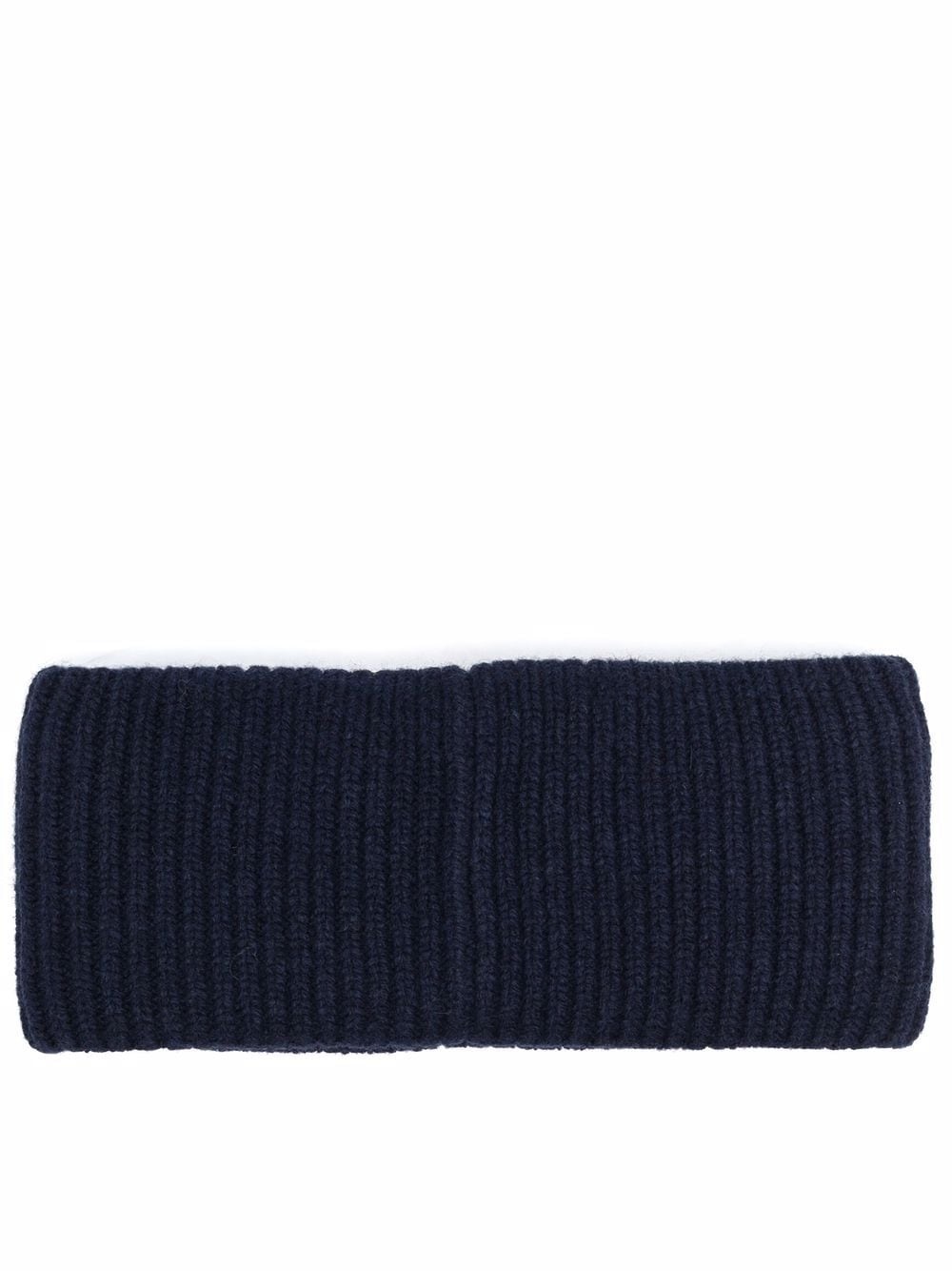 face-patch ribbed knit headband - 2