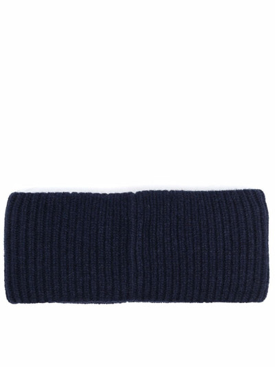 Acne Studios face-patch ribbed knit headband outlook