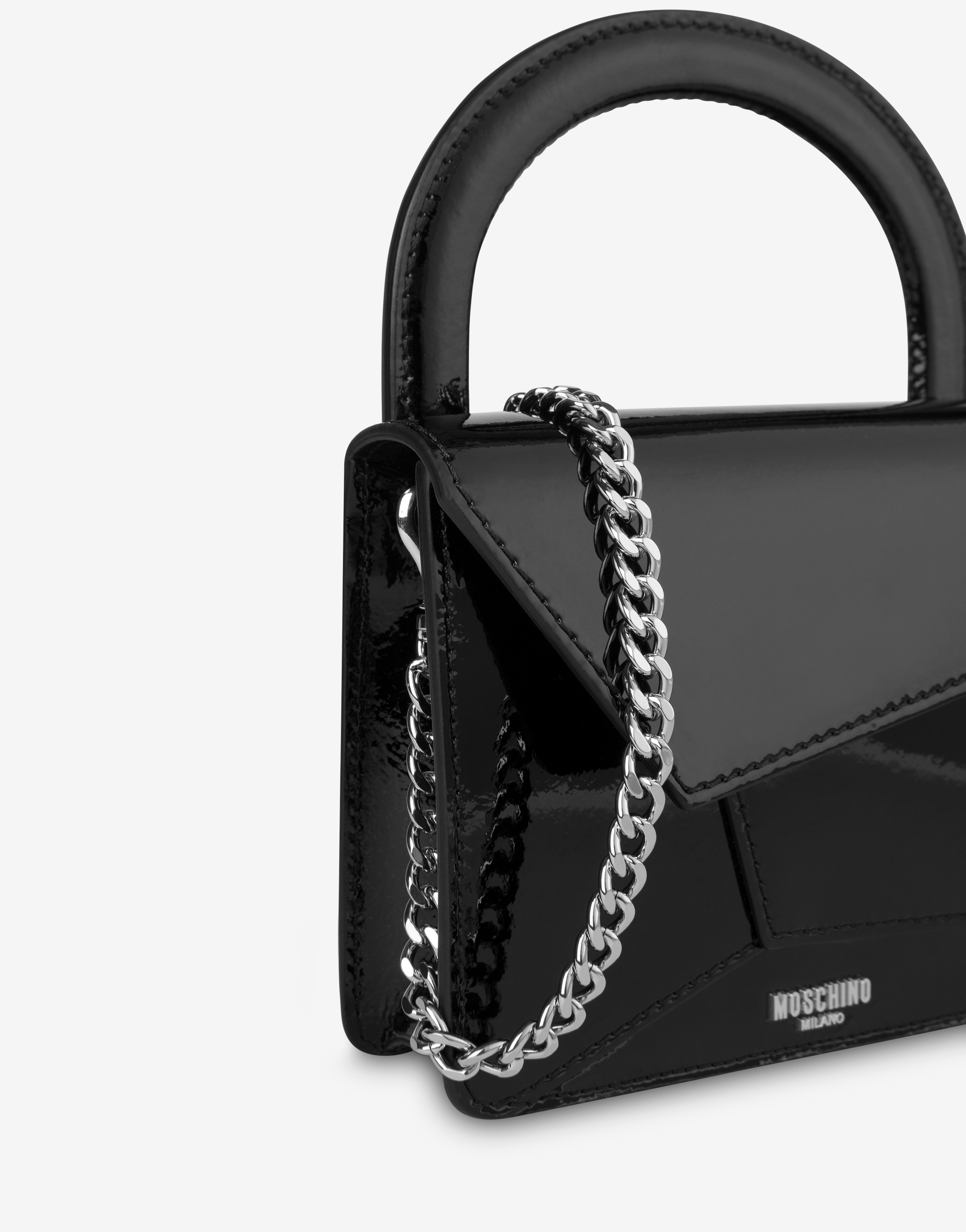 PATENT LEATHER MINI BAG - 4