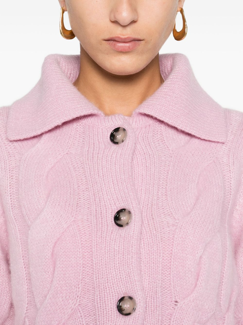 cable-knit cardigan - 5